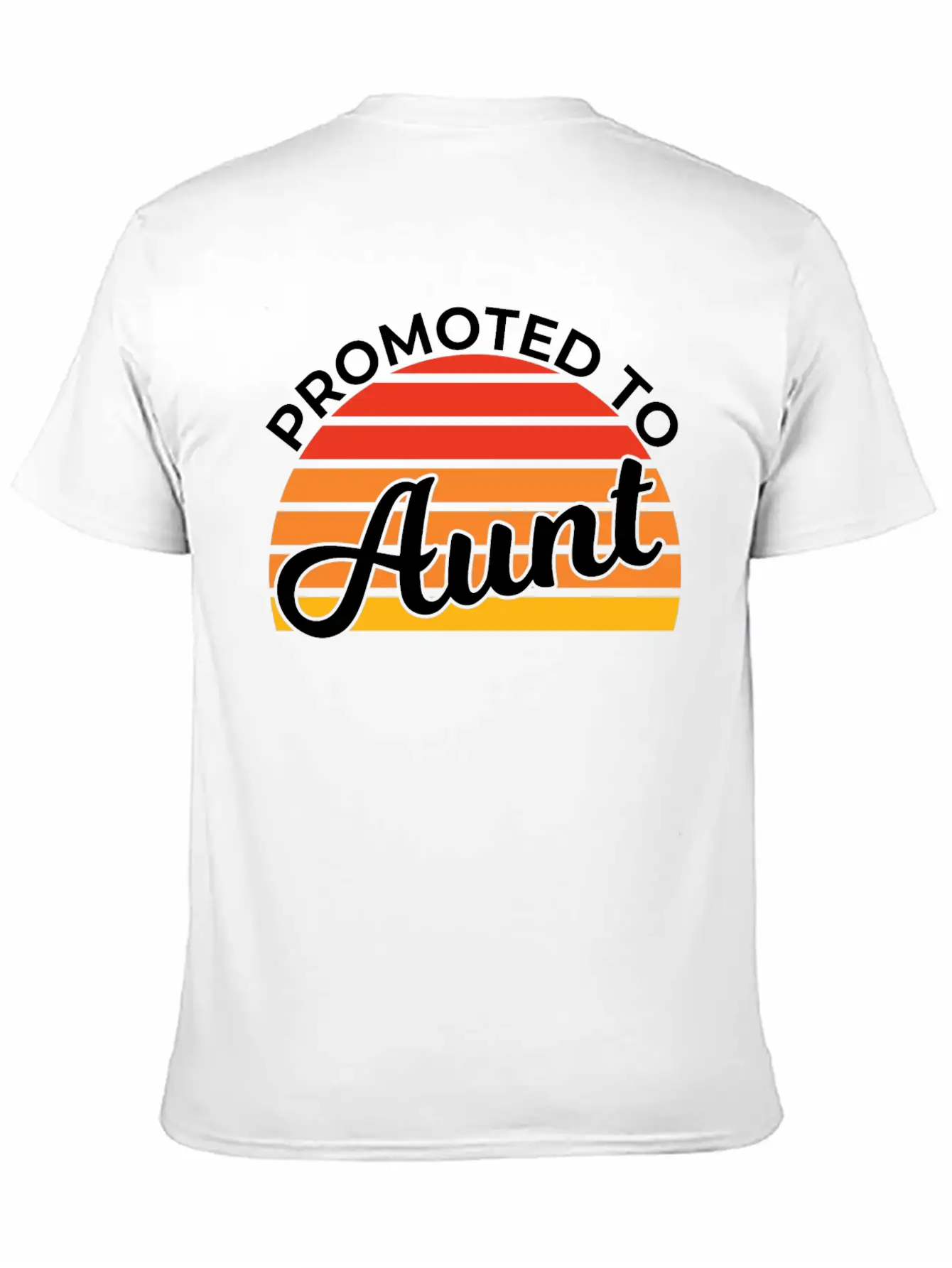 Promoted To Aunt Funny Baby Shower Party Aunt Gift Relaxed Everyday Tee – Lightweight And Durable Cotton