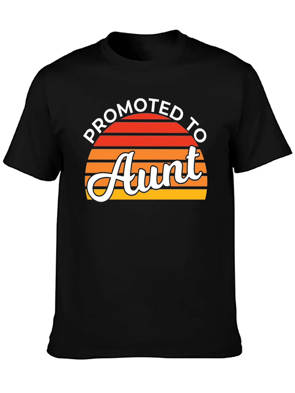 Promoted To Aunt Funny Baby Shower Party Aunt Gift Relaxed Everyday Tee – Lightweight And Durable Cotton