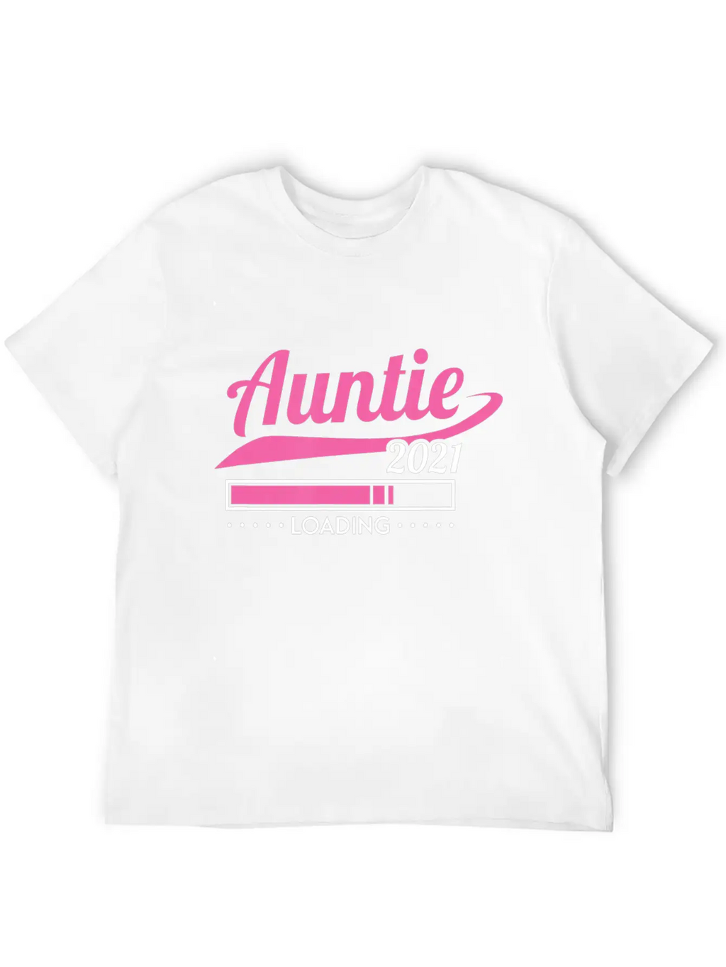 Promoted To Auntie Est 2021 Loading Future Aunt Basic Graphic T-Shirt – Daily Comfort In Soft Cotton