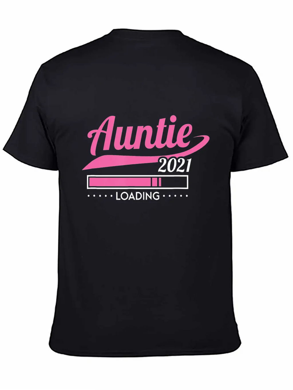 Promoted To Auntie Est 2021 Loading Future Aunt Basic Graphic T-Shirt – Daily Comfort In Soft Cotton