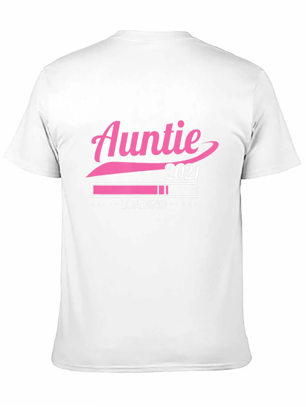 Promoted To Auntie Est 2021 Loading Future Aunt Basic Graphic T-Shirt – Daily Comfort In Soft Cotton