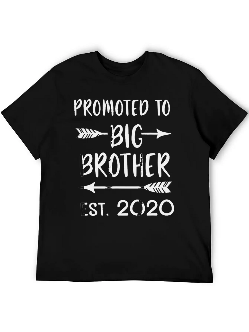 Promoted To Big Brother Est 2020 Vintage Arrow Boy Basic Graphic T-Shirt – Daily Comfort In Soft Cotton