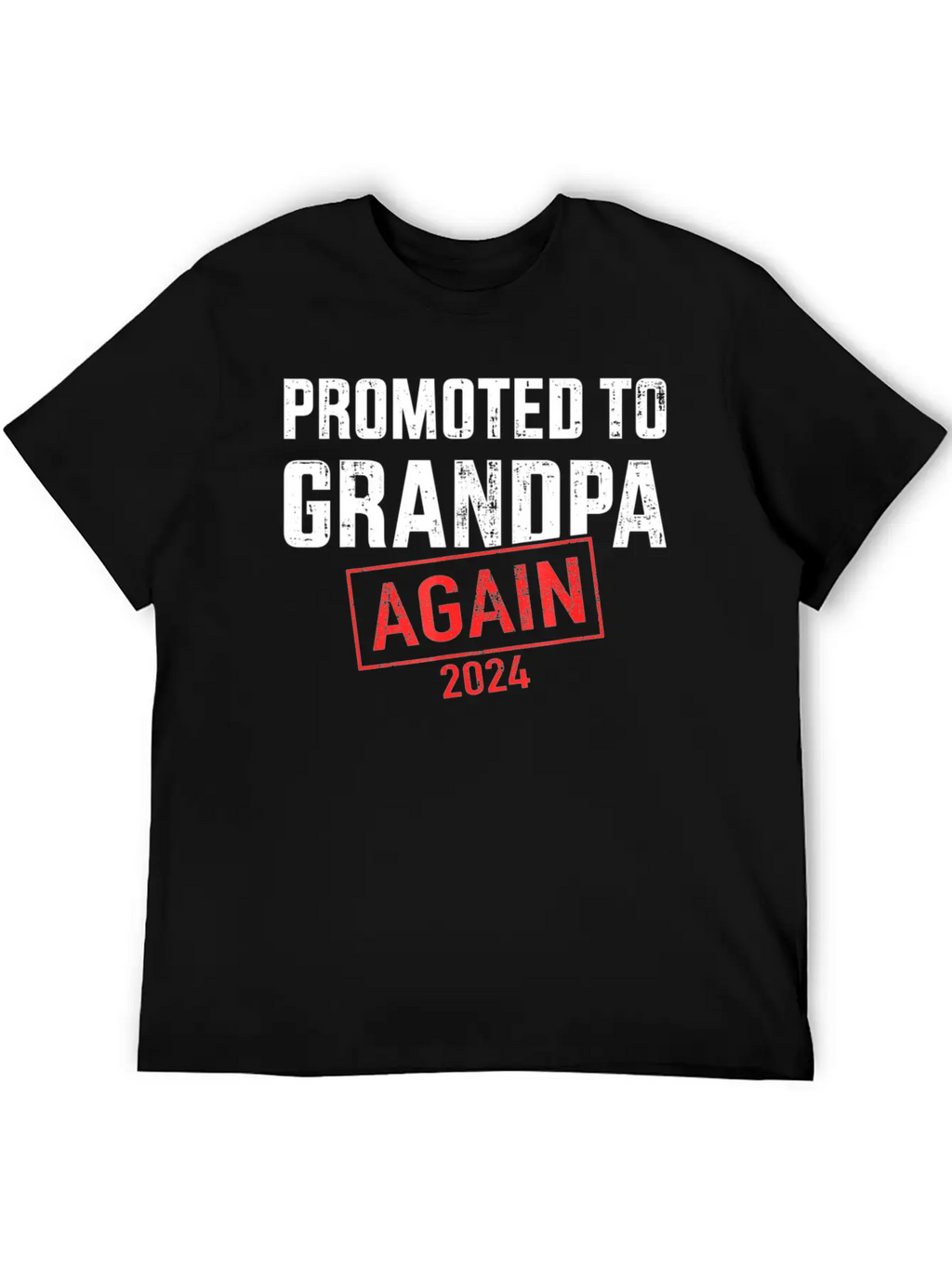 Promoted To Grandpa 2024 Again Essential Cotton Tee For Daily Outfits – Unisex Style