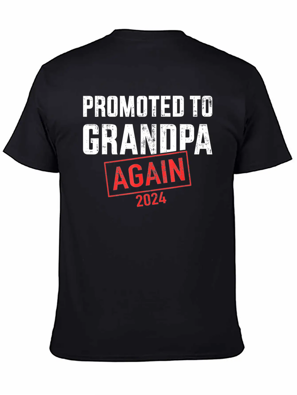 Promoted To Grandpa 2024 Again Essential Cotton Tee For Daily Outfits – Unisex Style