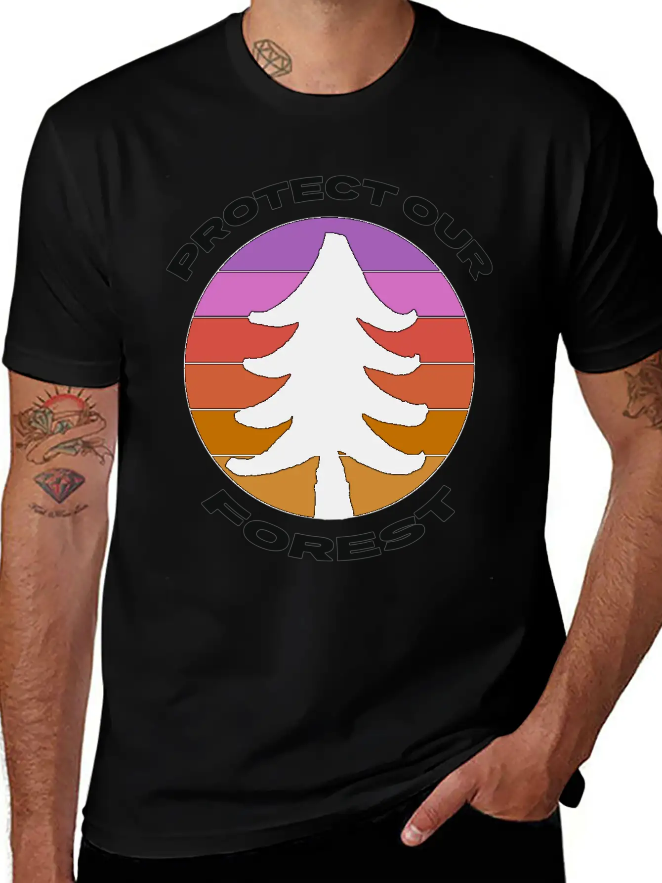 Protect Our Forest Relaxed Everyday Tee – Lightweight And Durable Cotton