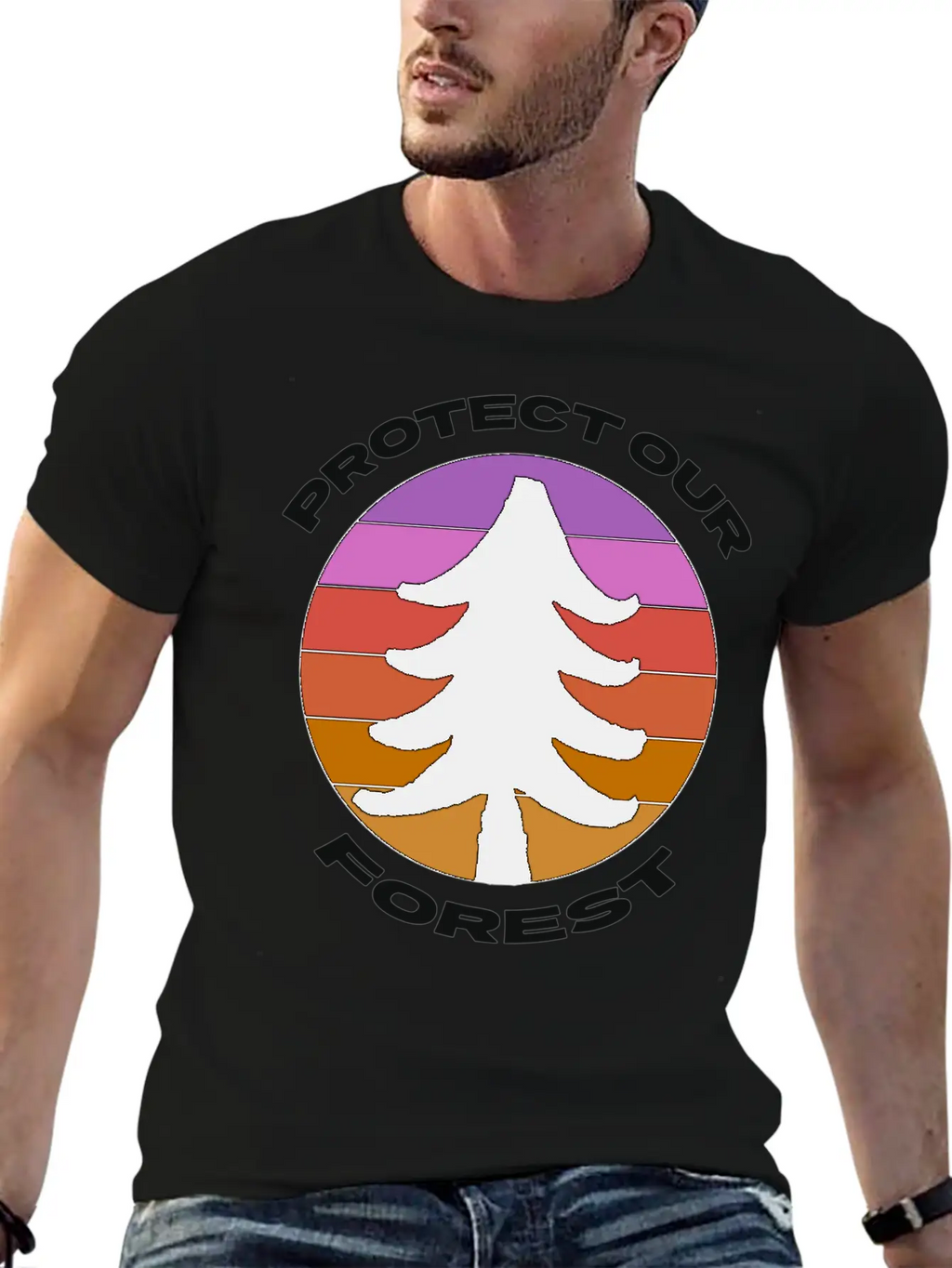 Protect Our Forest Relaxed Everyday Tee – Lightweight And Durable Cotton