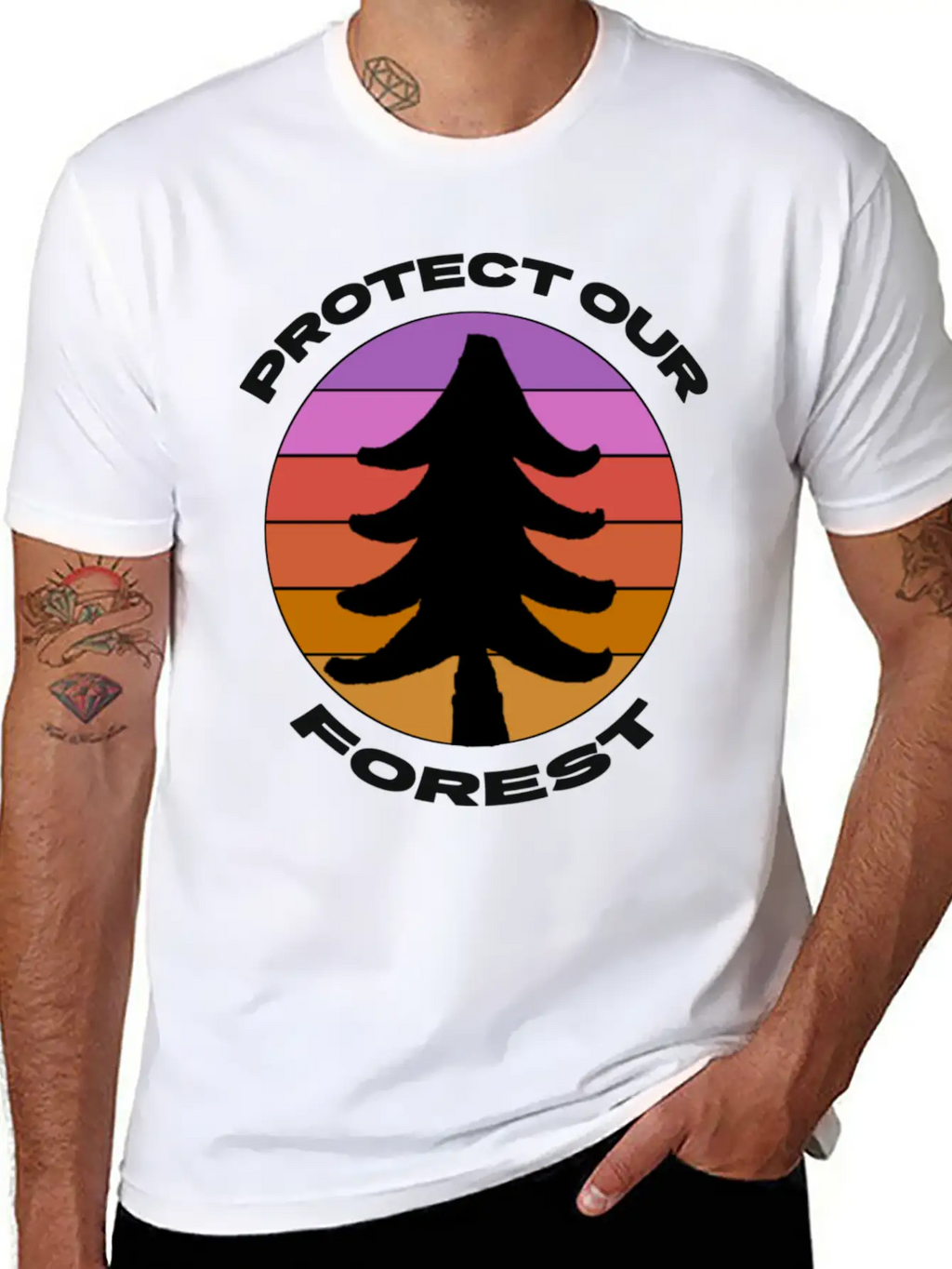 Protect Our Forest Relaxed Everyday Tee – Lightweight And Durable Cotton