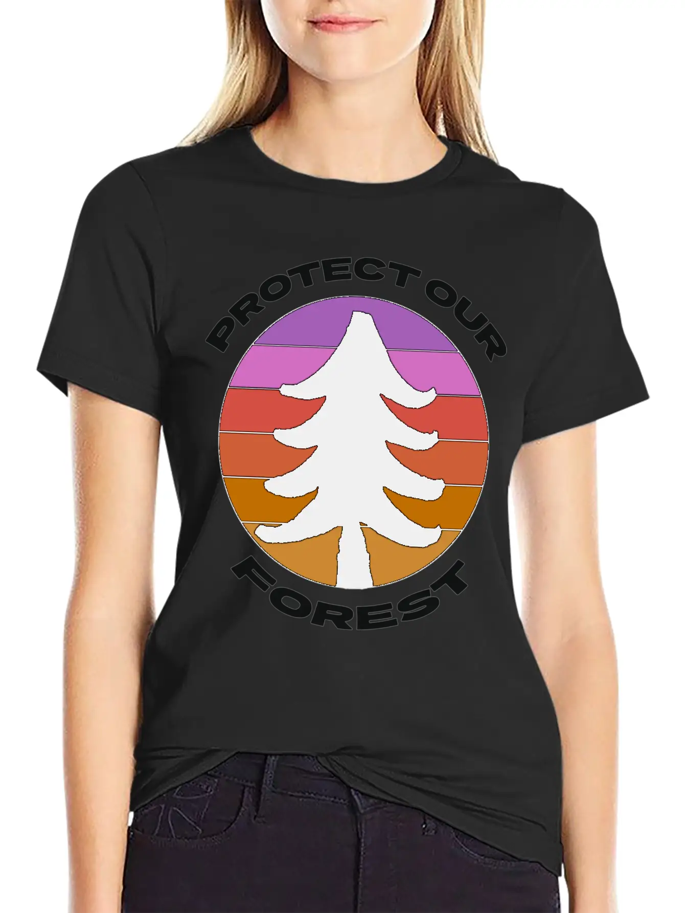 Protect Our Forest Relaxed Everyday Tee – Lightweight And Durable Cotton
