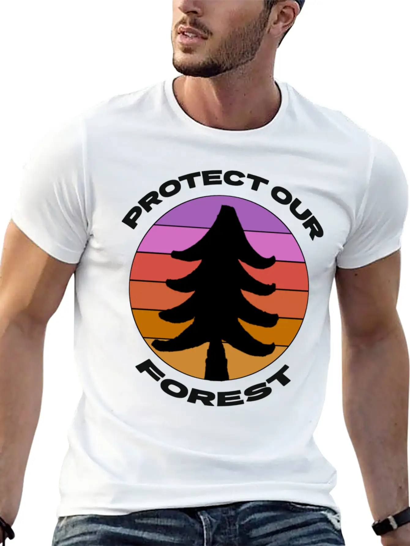 Protect Our Forest Relaxed Everyday Tee – Lightweight And Durable Cotton