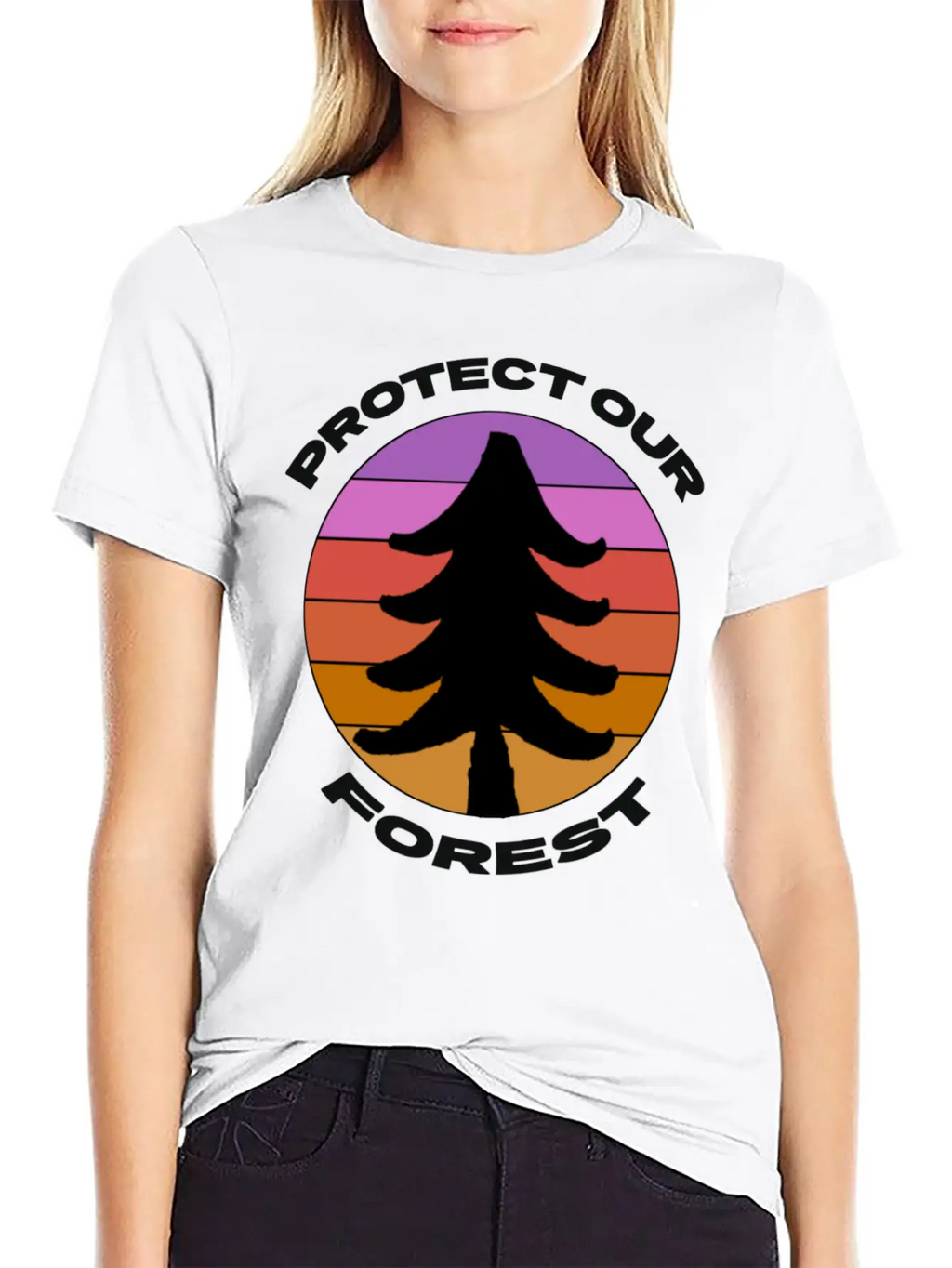 Protect Our Forest Relaxed Everyday Tee – Lightweight And Durable Cotton