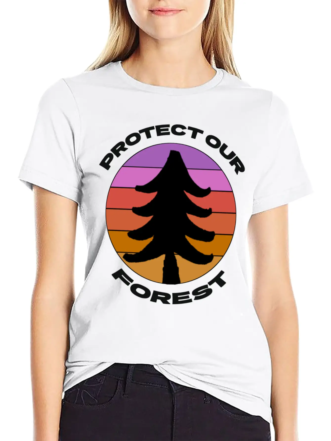 Protect Our Forest Relaxed Everyday Tee – Lightweight And Durable Cotton