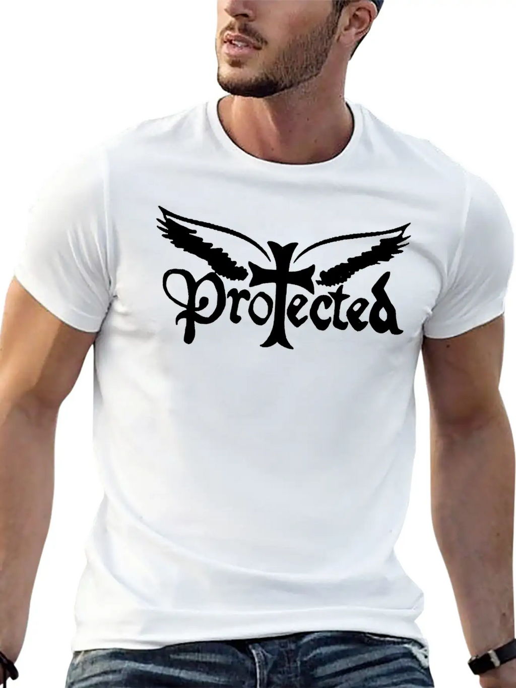 Protected Unisex Casual T-Shirt – Clean Design For Daily Comfort