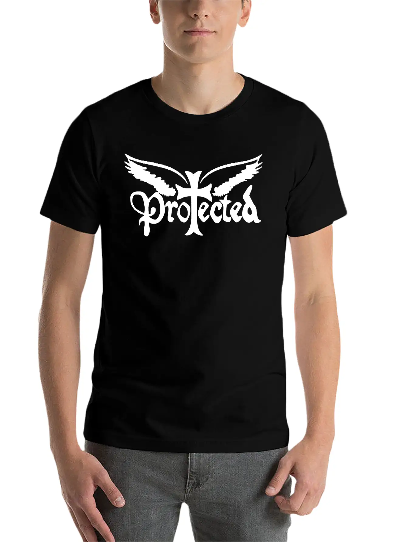 Protected Unisex Casual T-Shirt – Clean Design For Daily Comfort