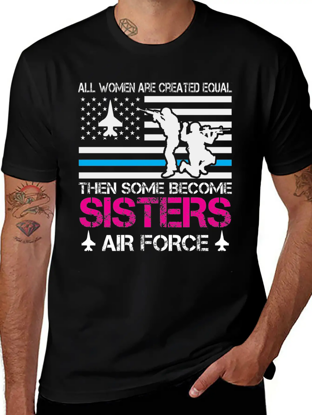 Proud Air Force Sister Shirts Timeless Short Sleeve Tee – Comfy And Minimalist Design