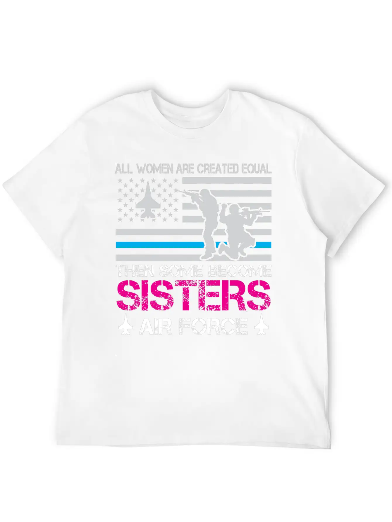 Proud Air Force Sister Shirts Timeless Short Sleeve Tee – Comfy And Minimalist Design