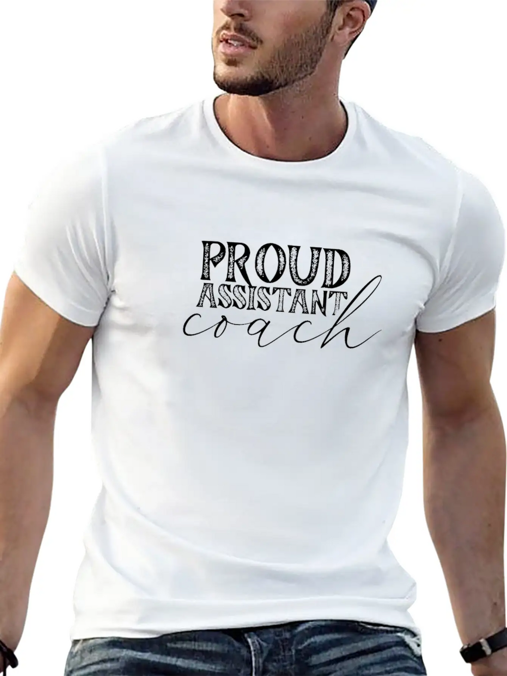 Proud Assistant Coach Coaches Coaching Co Trainer Classic Cotton Tee – Unisex Comfort For Any Season