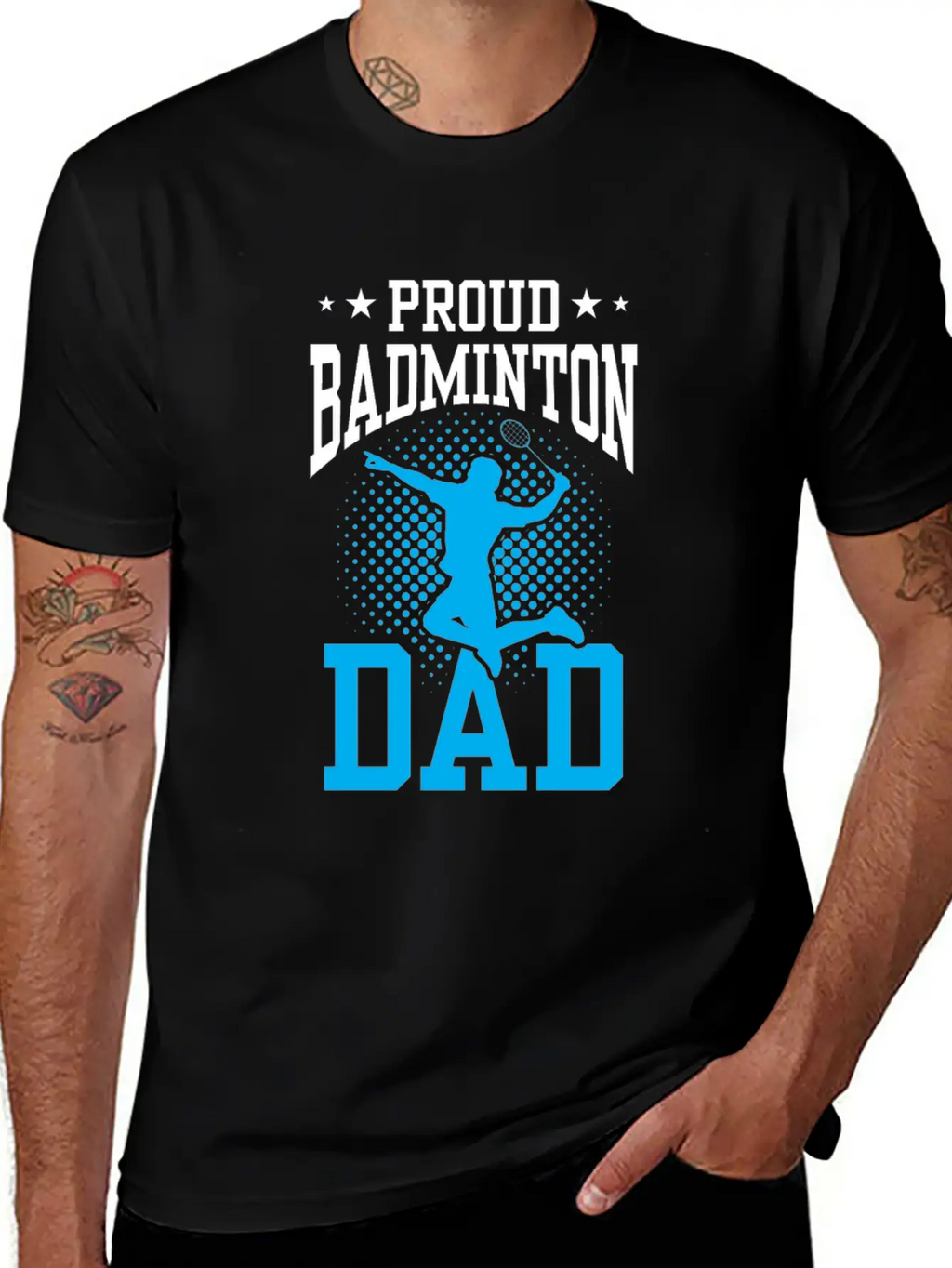 Proud Badminton Dad Match Player Lover Team Unisex Casual T-Shirt – Clean Design For Daily Comfort