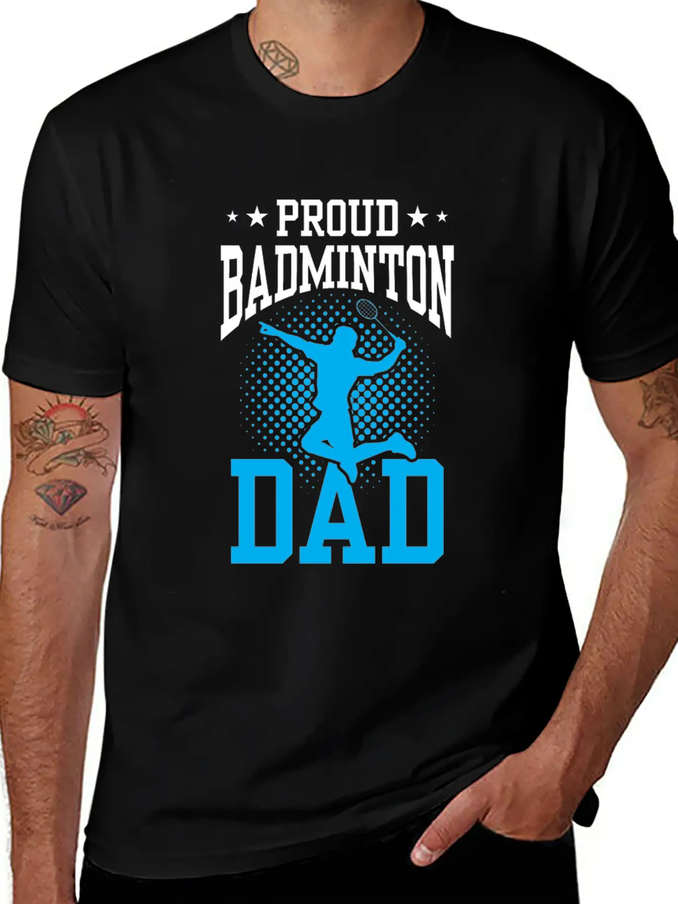 Proud Badminton Dad Match Player Lover Team Unisex Casual T-Shirt – Clean Design For Daily Comfort