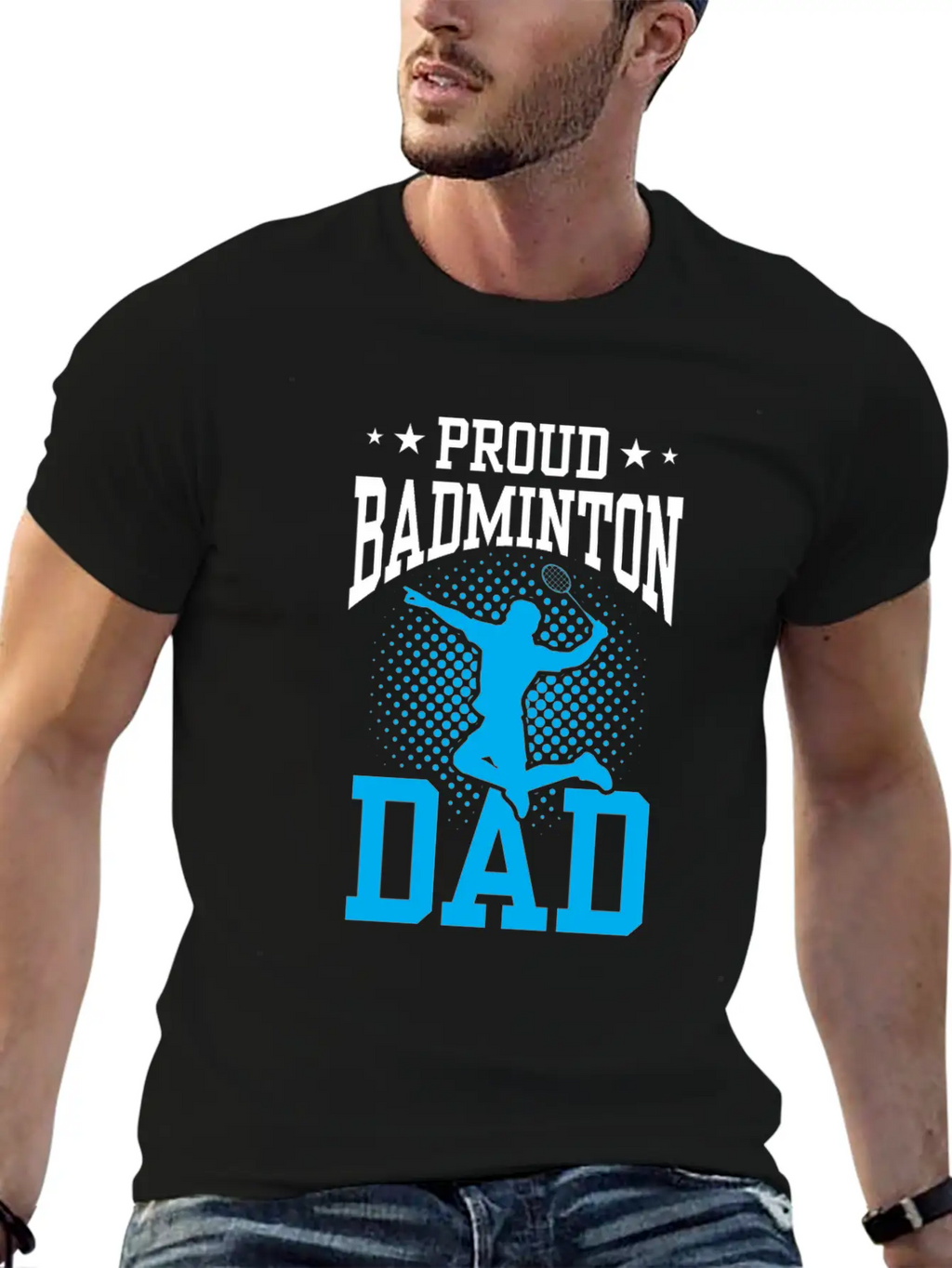 Proud Badminton Dad Match Player Lover Team Unisex Casual T-Shirt – Clean Design For Daily Comfort