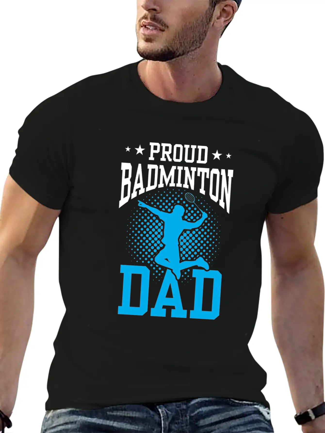Proud Badminton Dad Match Player Lover Team Unisex Casual T-Shirt – Clean Design For Daily Comfort