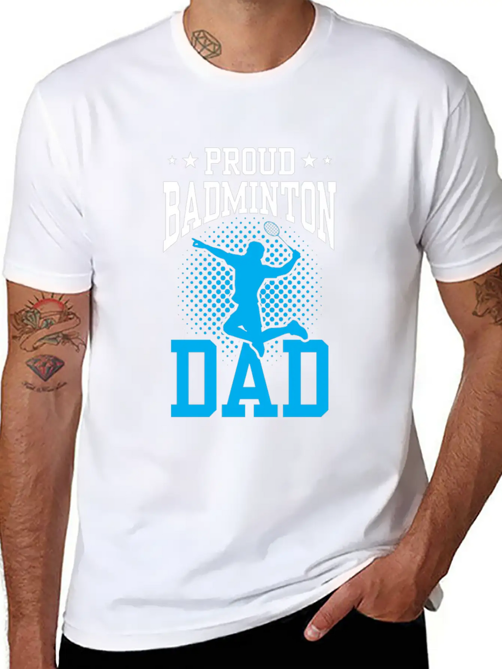 Proud Badminton Dad Match Player Lover Team Unisex Casual T-Shirt – Clean Design For Daily Comfort