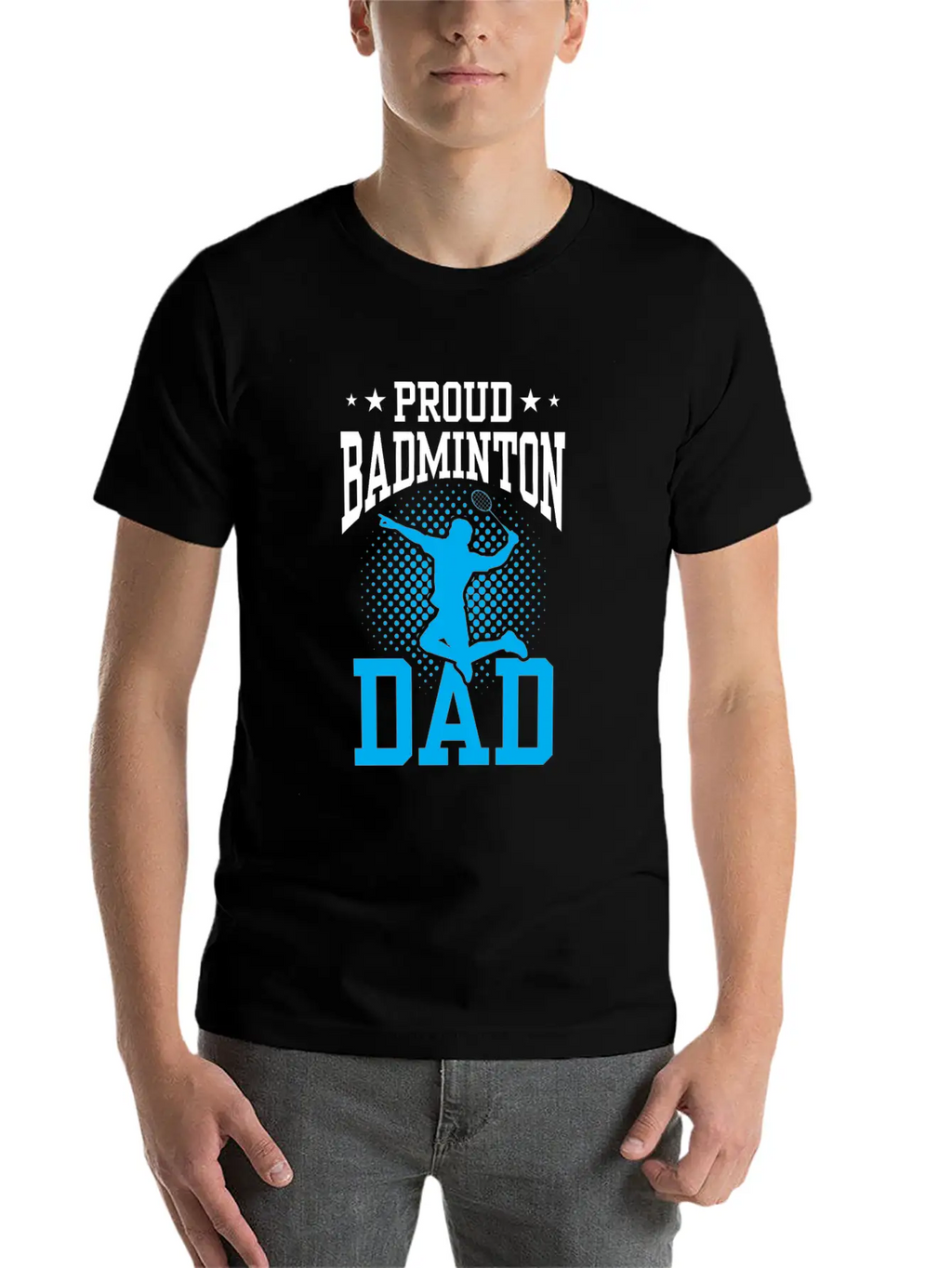 Proud Badminton Dad Match Player Lover Team Unisex Casual T-Shirt – Clean Design For Daily Comfort