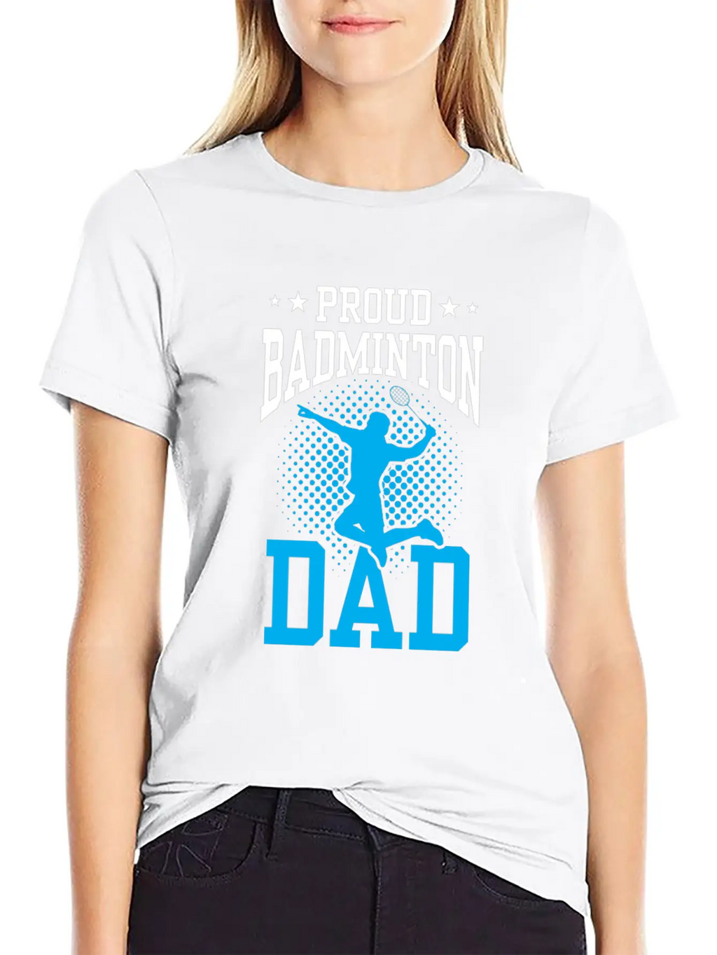 Proud Badminton Dad Match Player Lover Team Unisex Casual T-Shirt – Clean Design For Daily Comfort