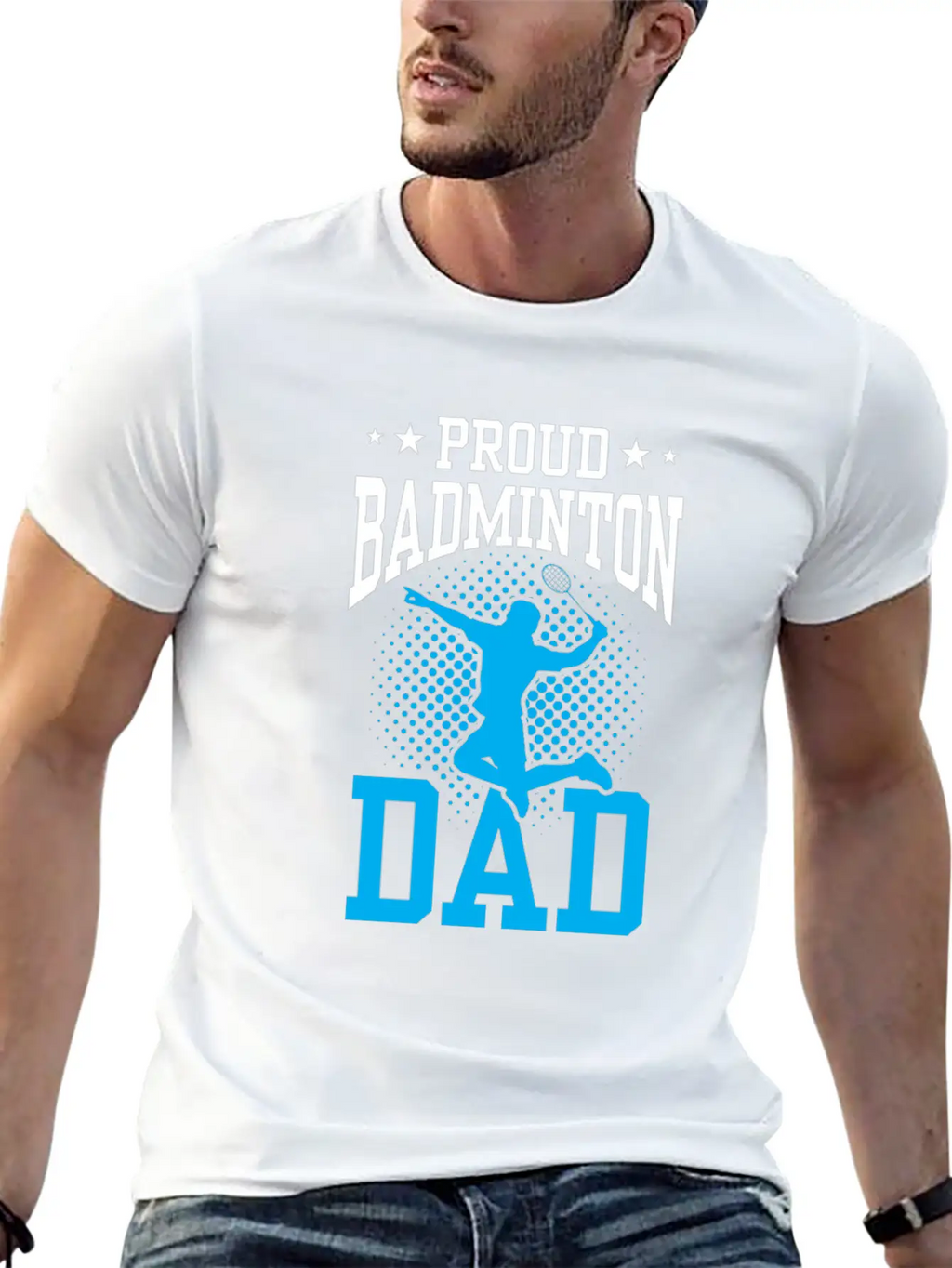 Proud Badminton Dad Match Player Lover Team Unisex Casual T-Shirt – Clean Design For Daily Comfort