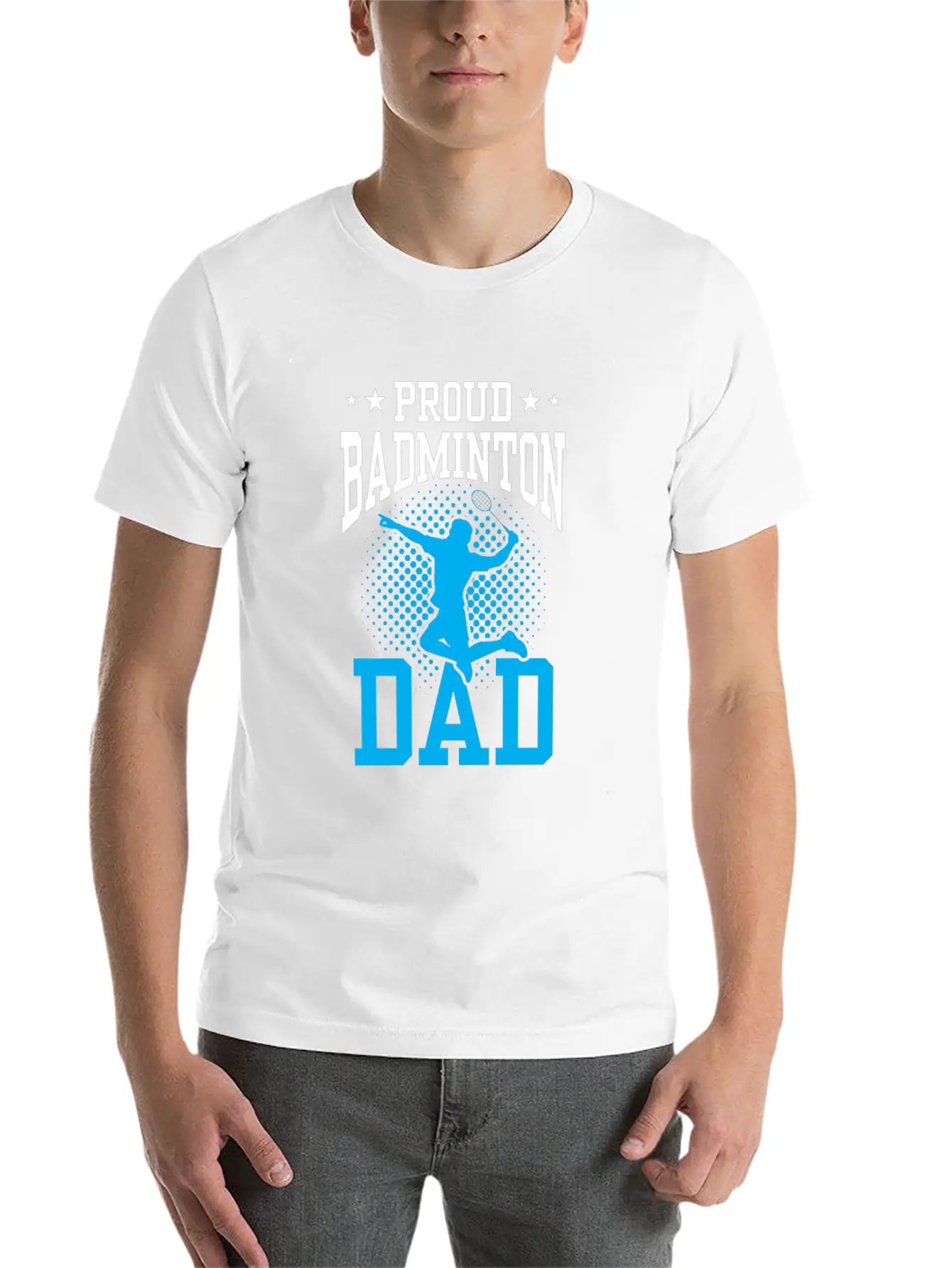 Proud Badminton Dad Match Player Lover Team Unisex Casual T-Shirt – Clean Design For Daily Comfort