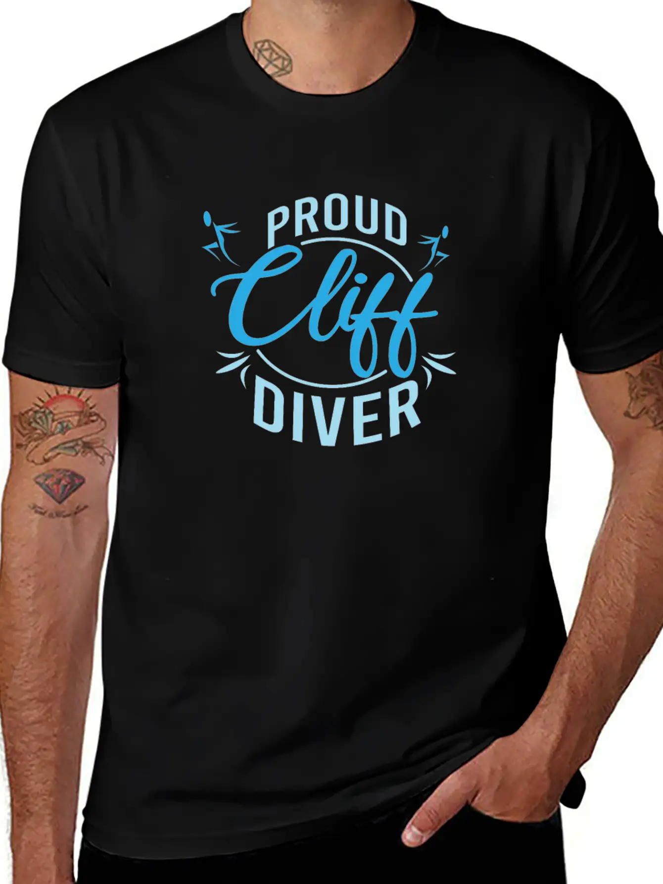 Proud Cliff Divers Cliff Jumping Hobby Gift Breathable Graphic T-Shirt – Perfect For Casual Days