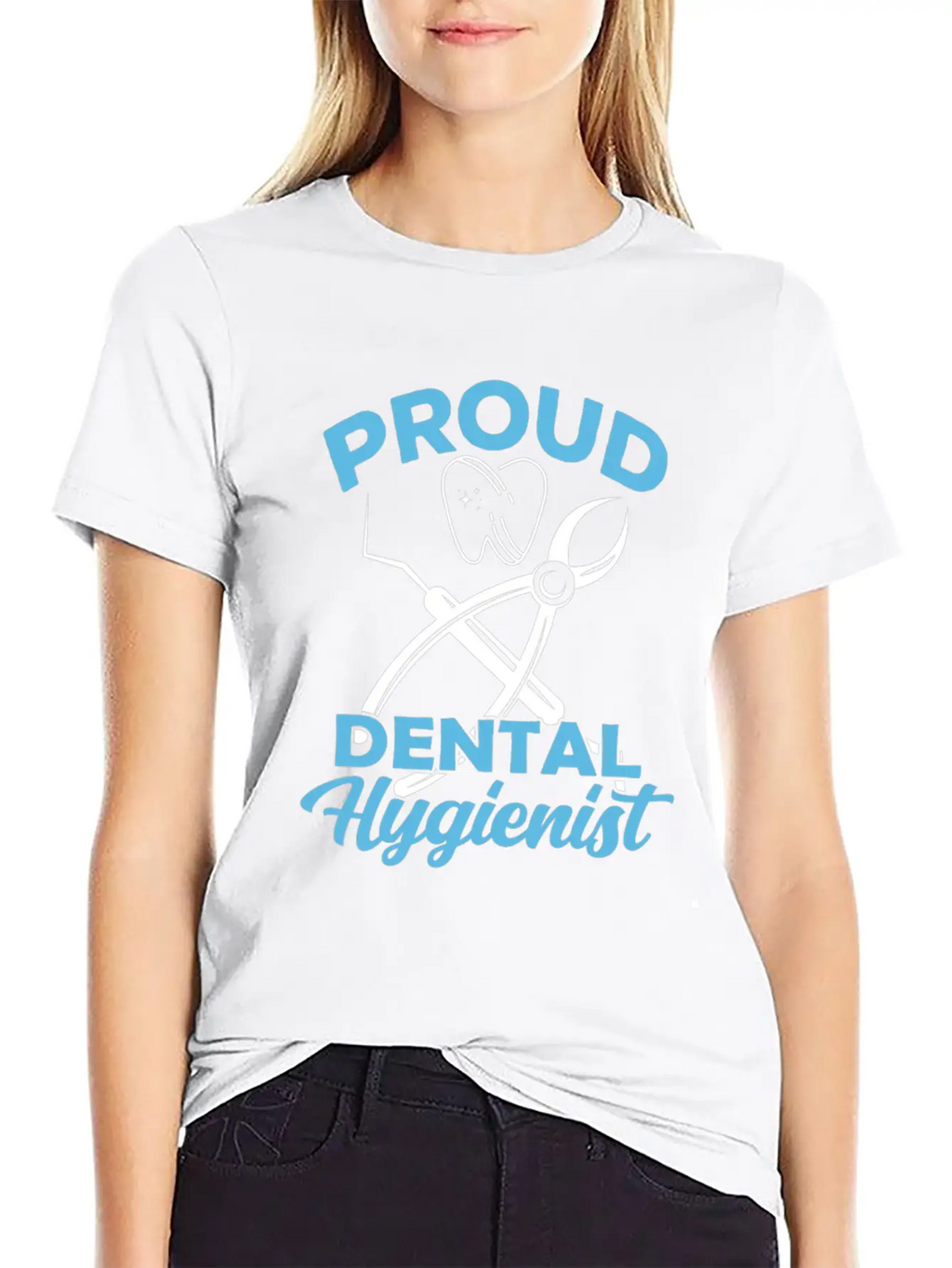 Proud Dental Hygienist Dentist Clinic Hygiene Essential Cotton Tee For Daily Outfits – Unisex Style