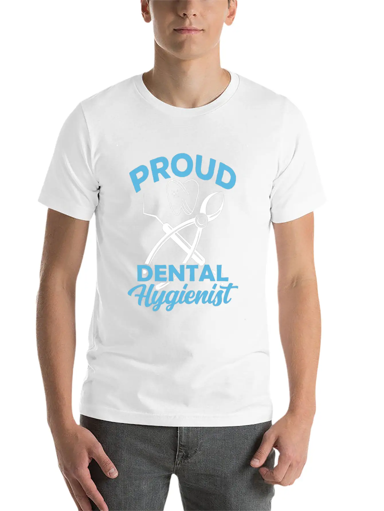 Proud Dental Hygienist Dentist Clinic Hygiene Essential Cotton Tee For Daily Outfits – Unisex Style