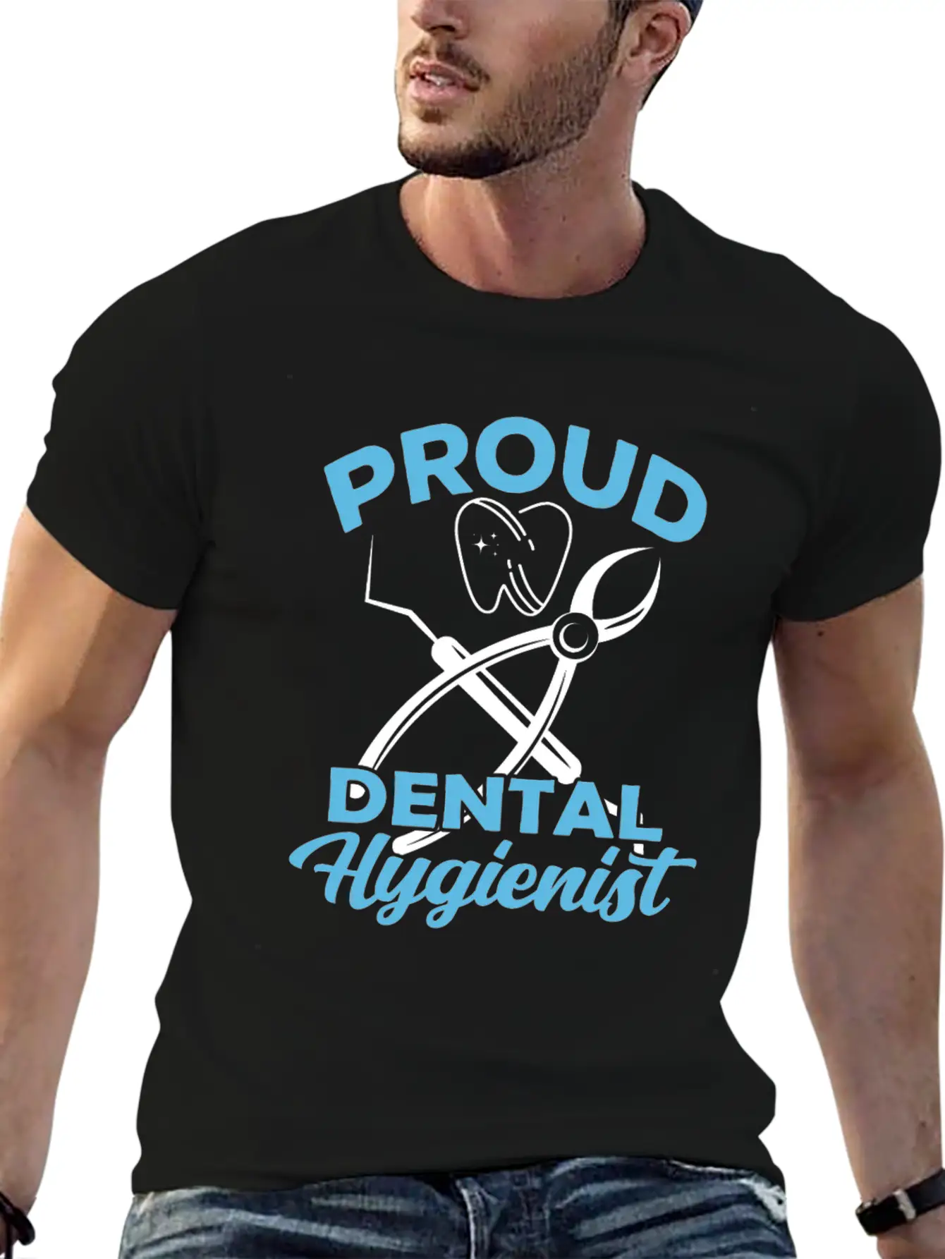 Proud Dental Hygienist Dentist Clinic Hygiene Essential Cotton Tee For Daily Outfits – Unisex Style