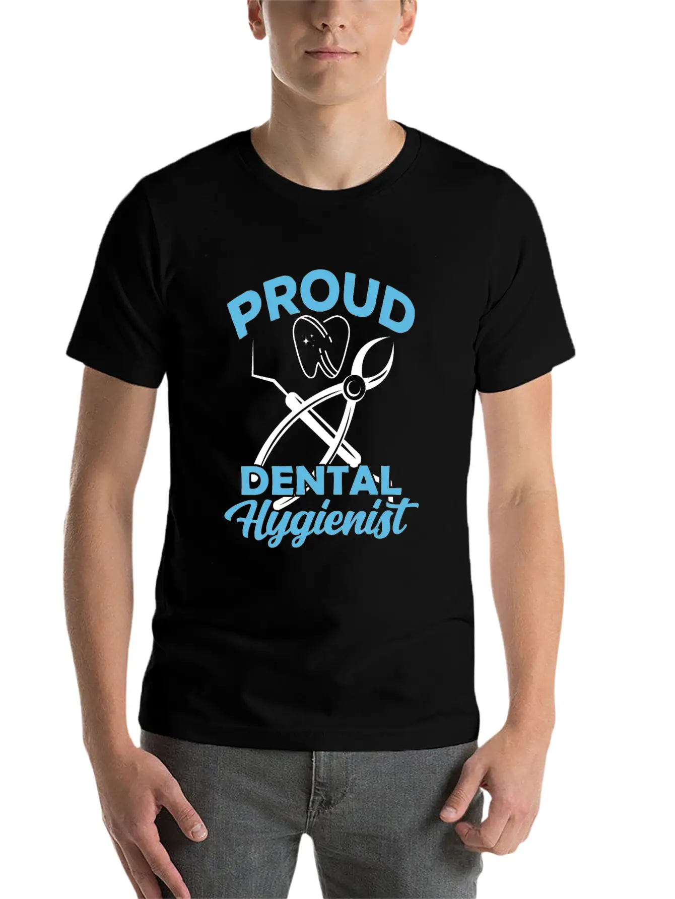 Proud Dental Hygienist Dentist Clinic Hygiene Essential Cotton Tee For Daily Outfits – Unisex Style