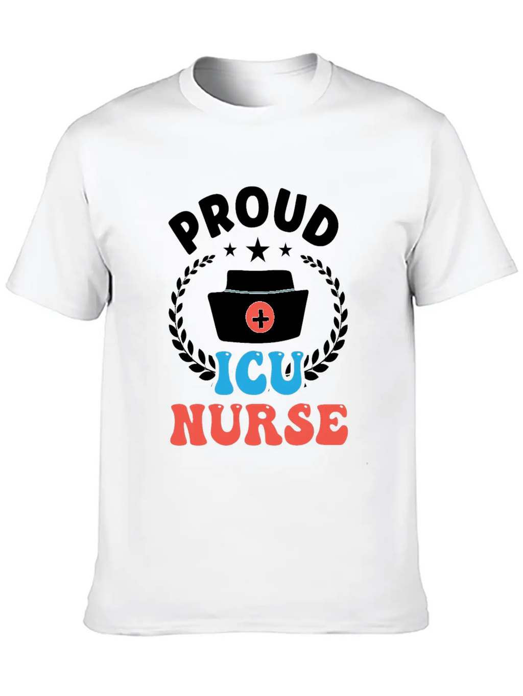 Proud Icu Nurse Hospital Nursing ICE Stylish Everyday T-Shirt – Unisex Basic Cotton Tee