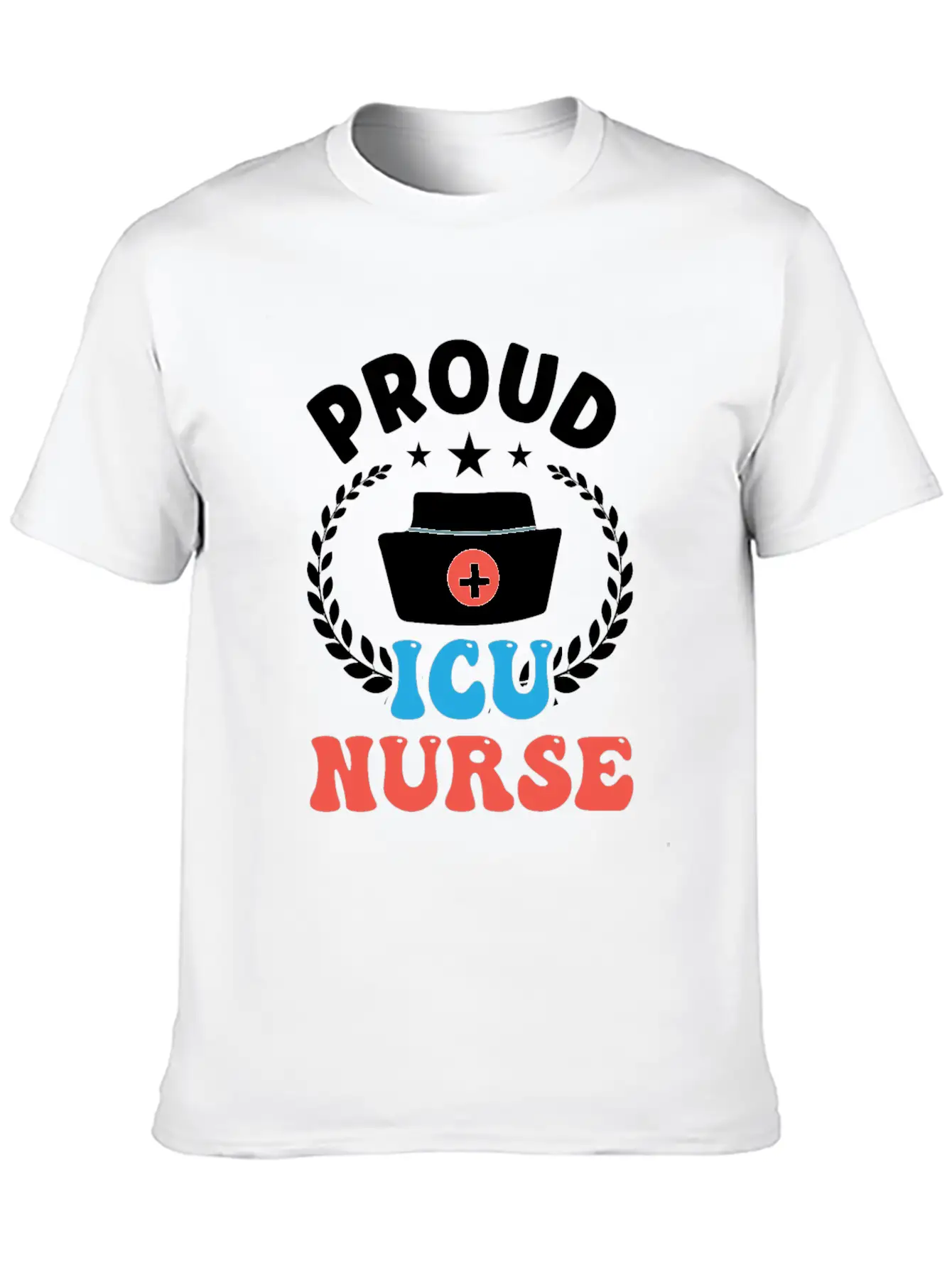 Proud Icu Nurse Hospital Nursing ICE Stylish Everyday T-Shirt – Unisex Basic Cotton Tee