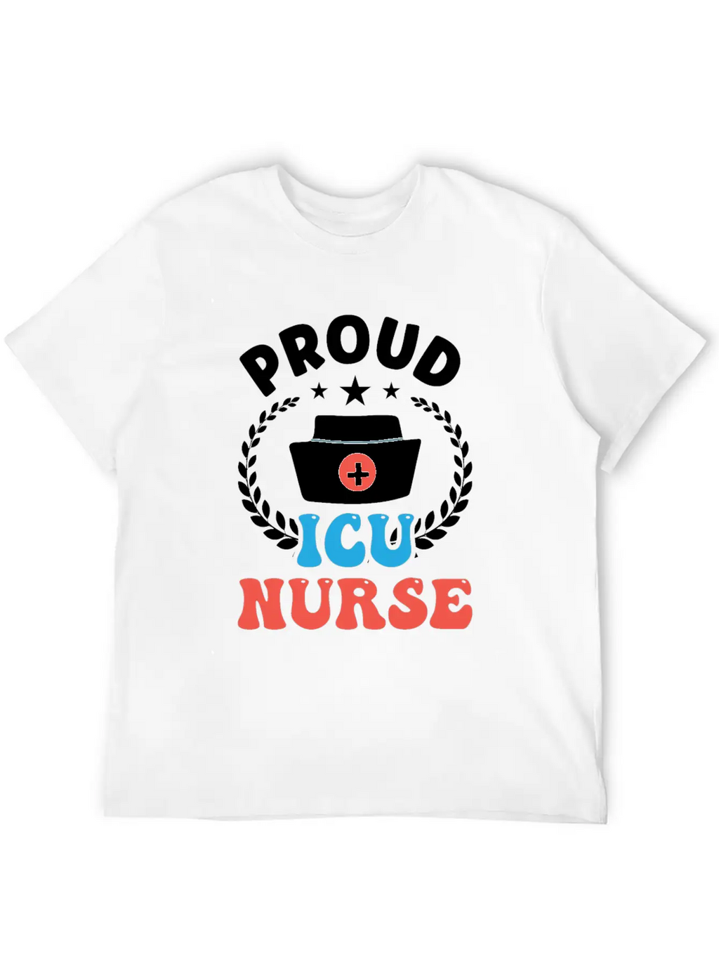 Proud Icu Nurse Hospital Nursing ICE Stylish Everyday T-Shirt – Unisex Basic Cotton Tee
