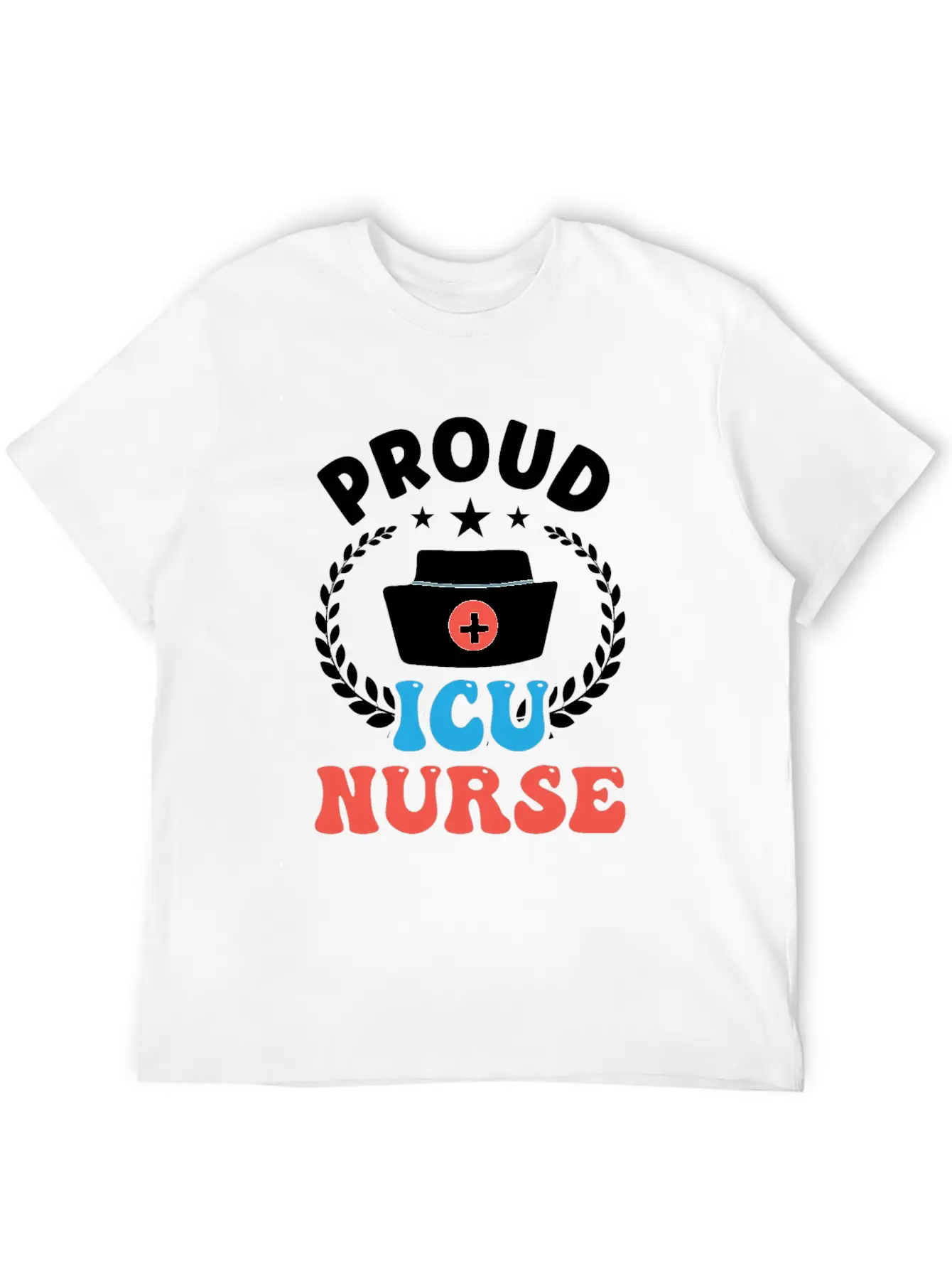Proud Icu Nurse Hospital Nursing ICE Stylish Everyday T-Shirt – Unisex Basic Cotton Tee
