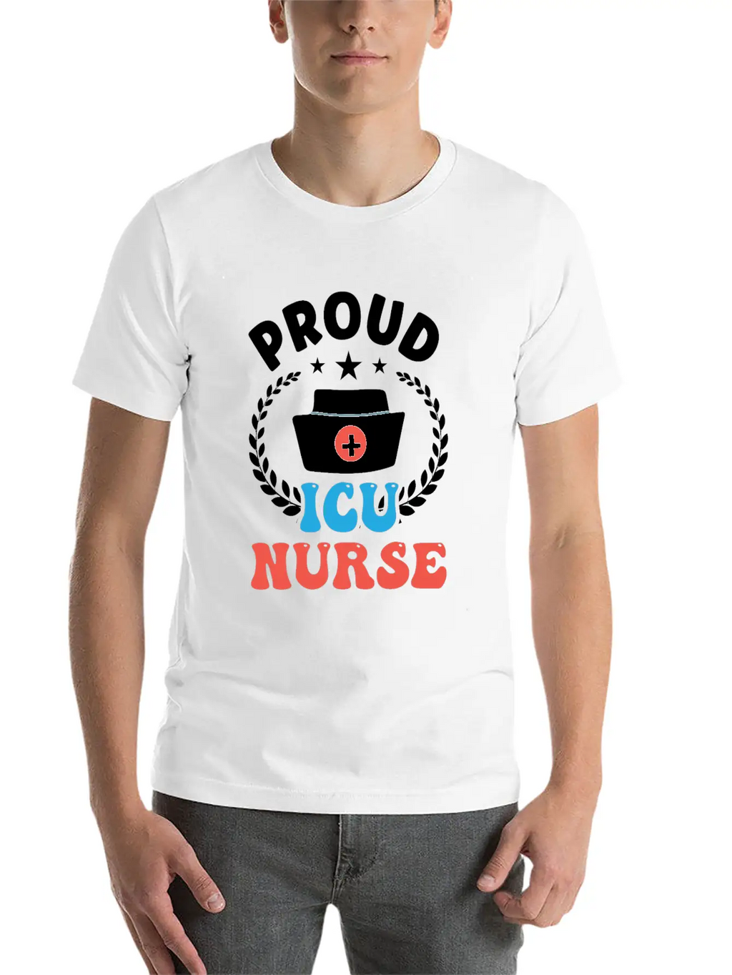 Proud Icu Nurse Hospital Nursing ICE Stylish Everyday T-Shirt – Unisex Basic Cotton Tee