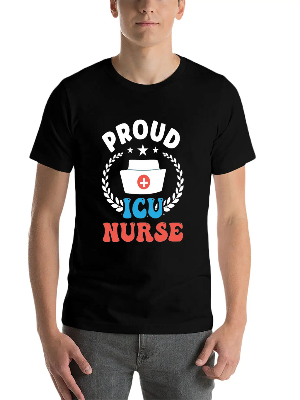 Proud Icu Nurse Hospital Nursing ICE Stylish Everyday T-Shirt – Unisex Basic Cotton Tee