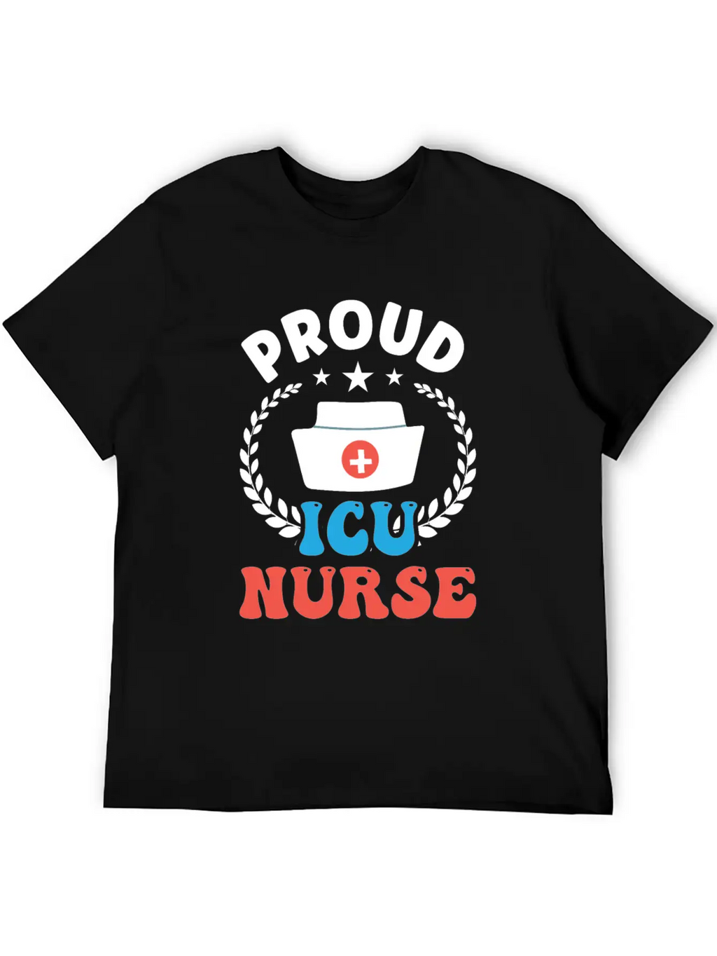 Proud Icu Nurse Hospital Nursing ICE Stylish Everyday T-Shirt – Unisex Basic Cotton Tee