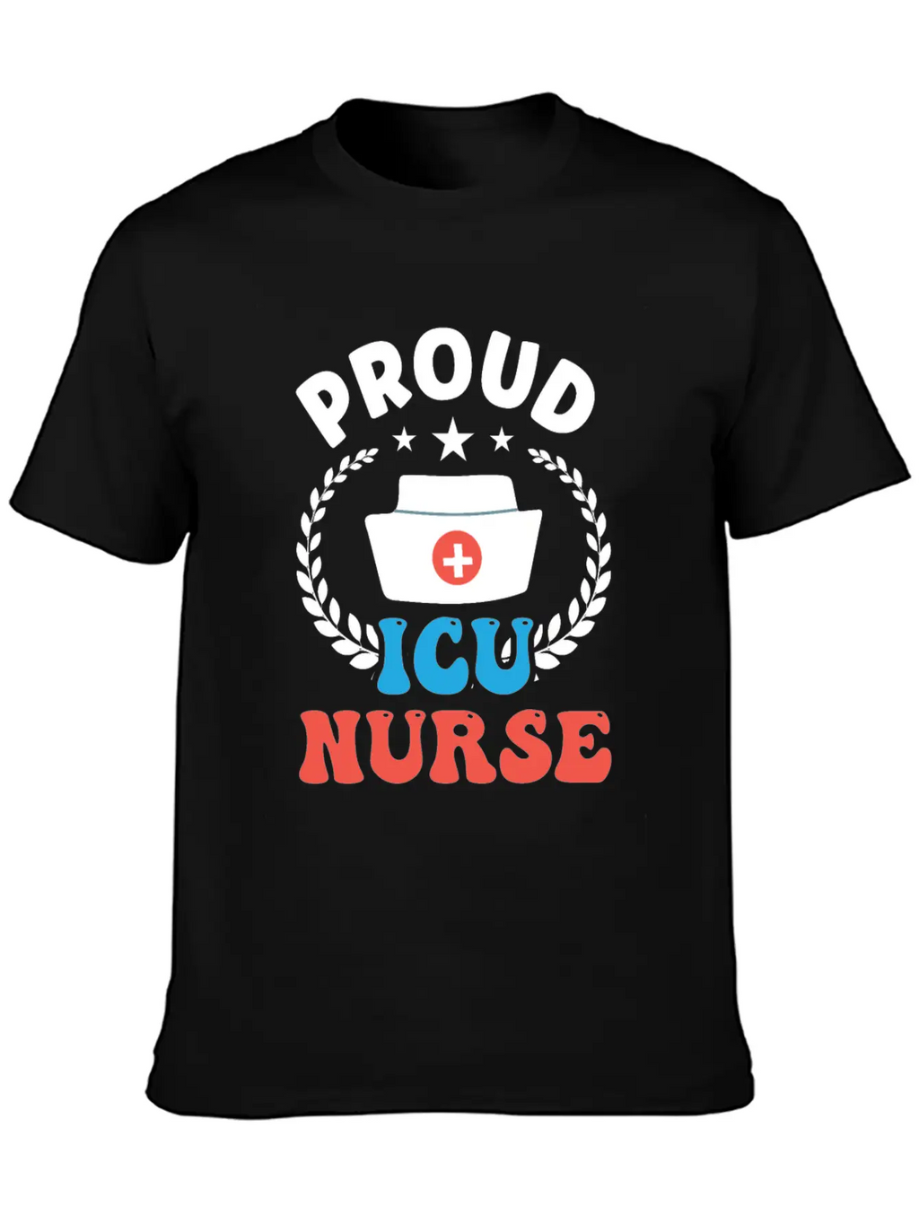 Proud Icu Nurse Hospital Nursing ICE Stylish Everyday T-Shirt – Unisex Basic Cotton Tee