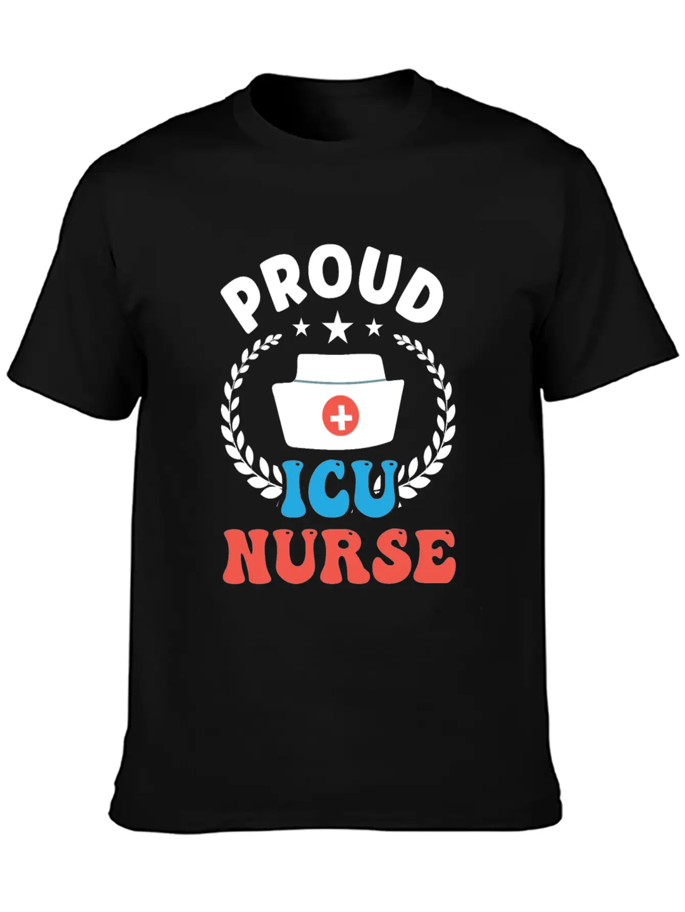 Proud Icu Nurse Hospital Nursing ICE Stylish Everyday T-Shirt – Unisex Basic Cotton Tee