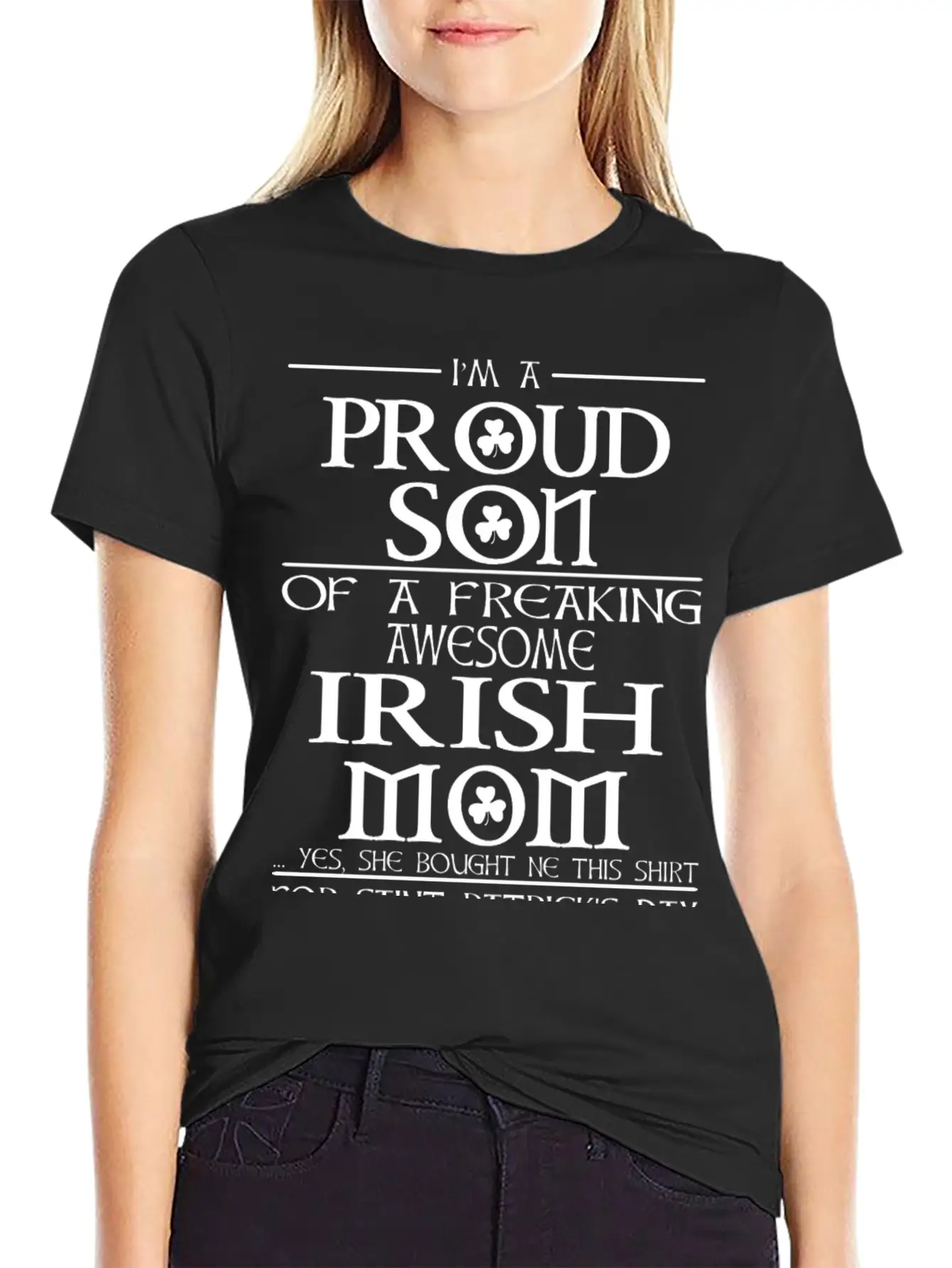 Proud Son Of A Freaking Awesome Irish Mom Breathable Graphic T-Shirt – Perfect For Casual Days