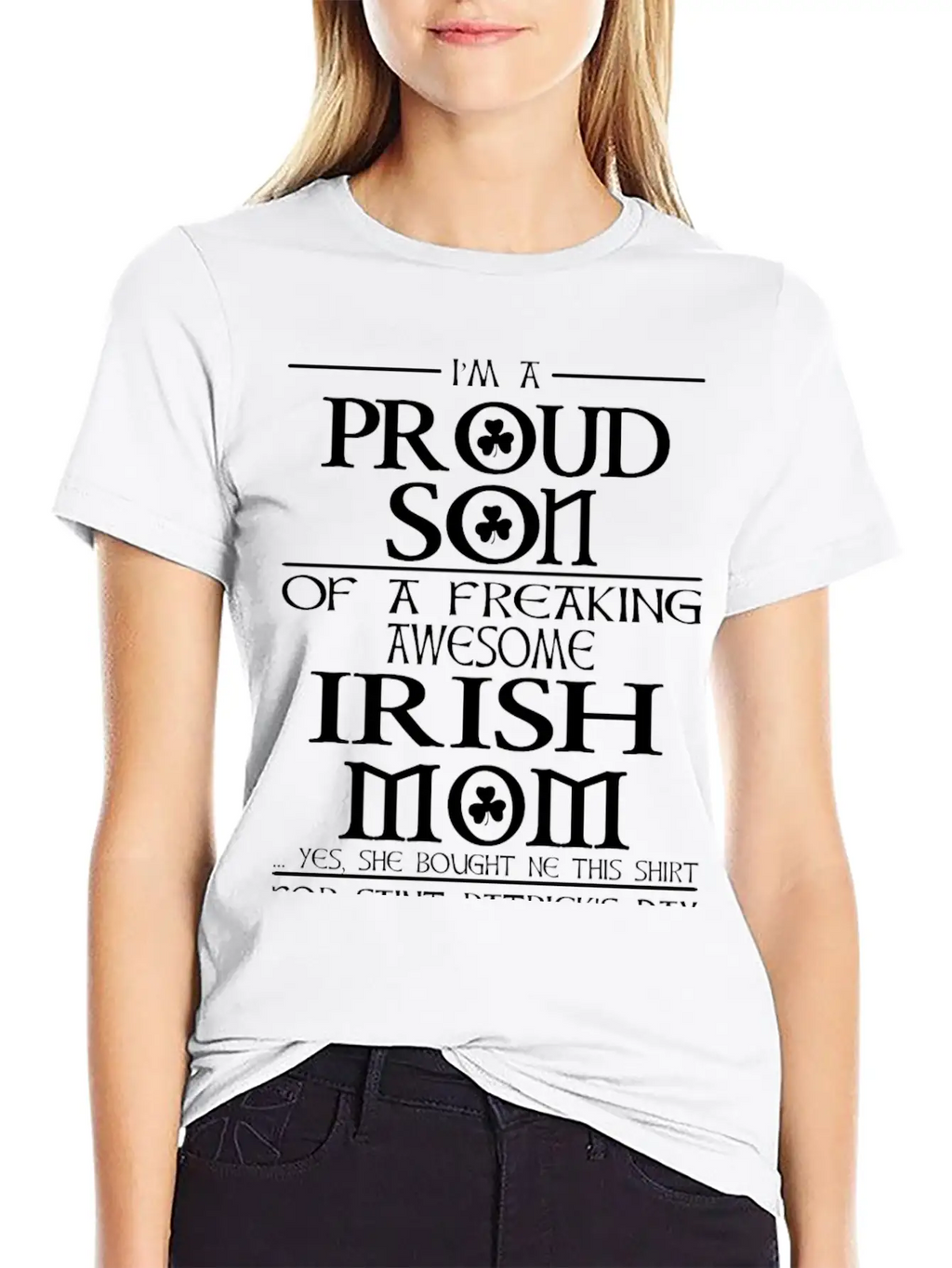 Proud Son Of A Freaking Awesome Irish Mom Breathable Graphic T-Shirt – Perfect For Casual Days