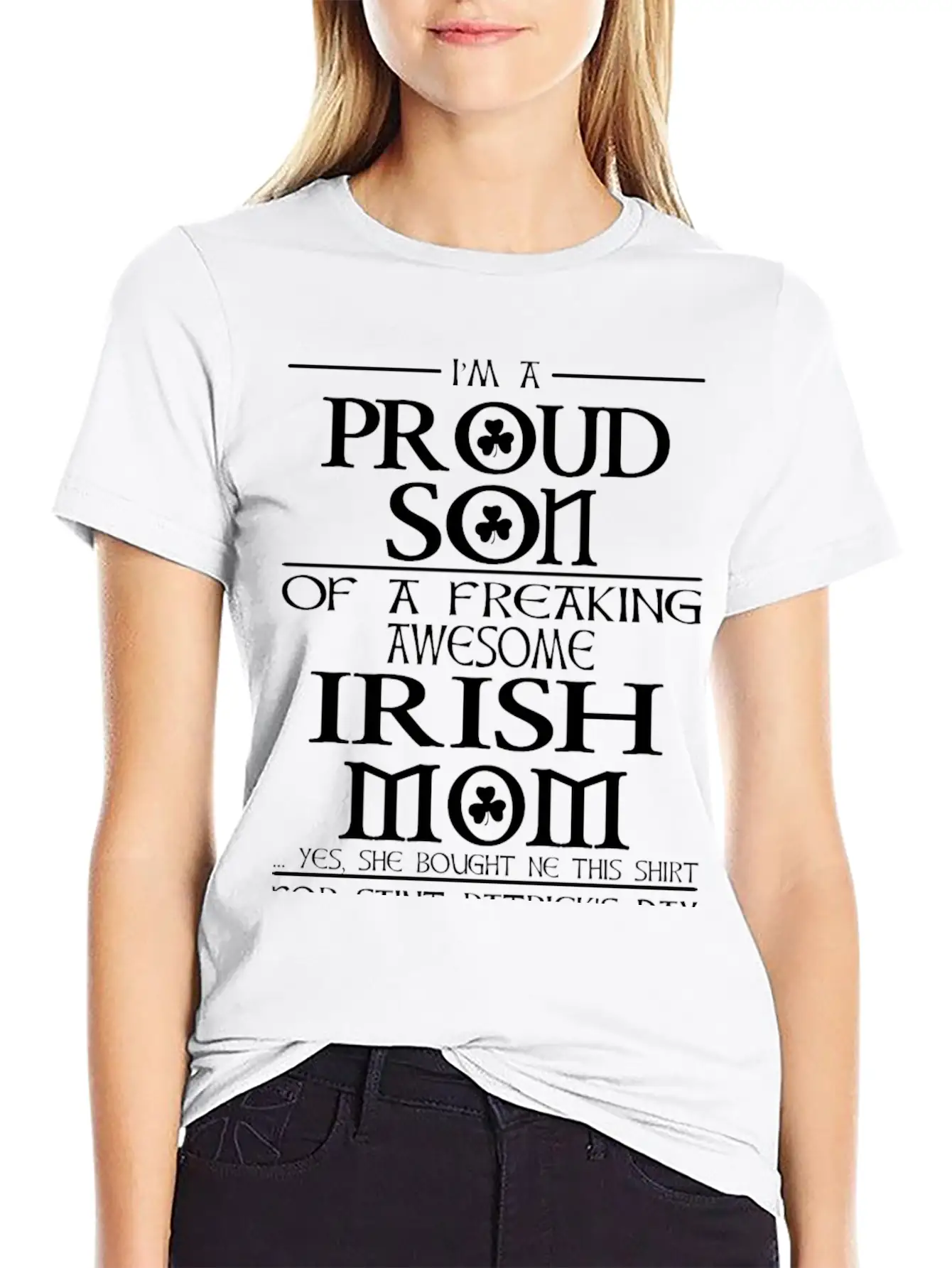 Proud Son Of A Freaking Awesome Irish Mom Breathable Graphic T-Shirt – Perfect For Casual Days