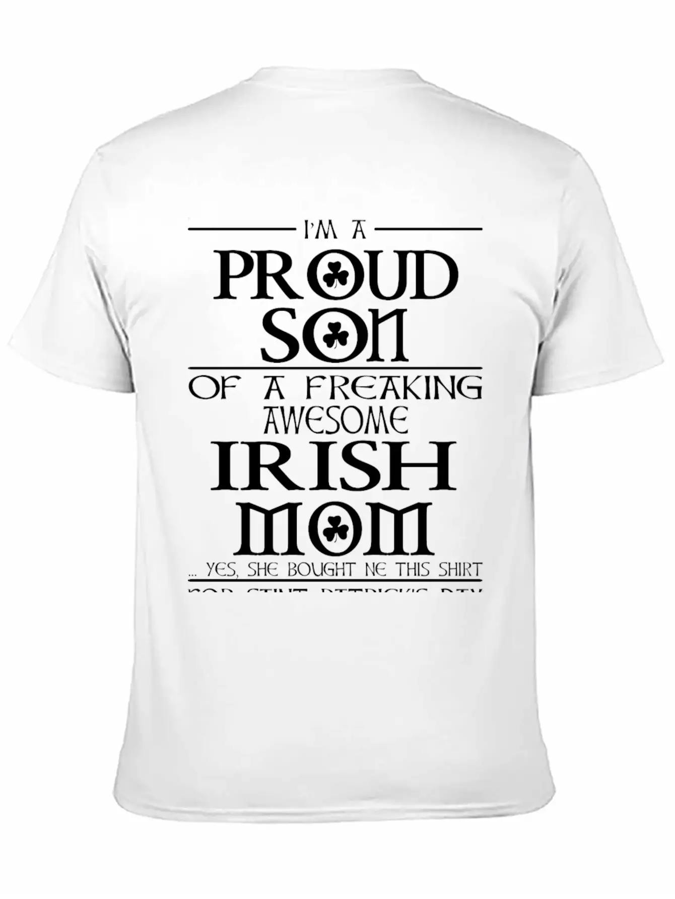 Proud Son Of A Freaking Awesome Irish Mom Breathable Graphic T-Shirt – Perfect For Casual Days