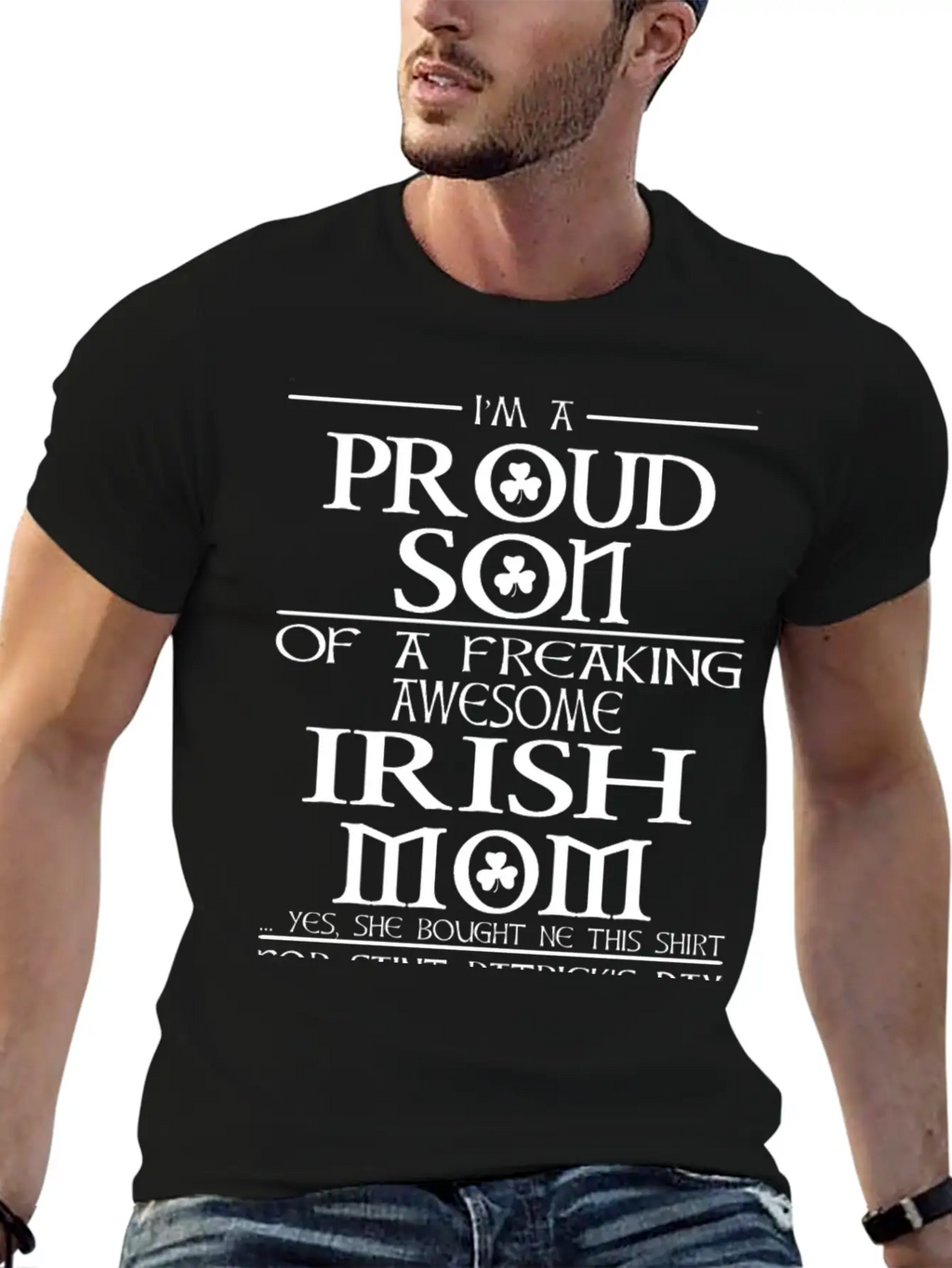 Proud Son Of A Freaking Awesome Irish Mom Breathable Graphic T-Shirt – Perfect For Casual Days