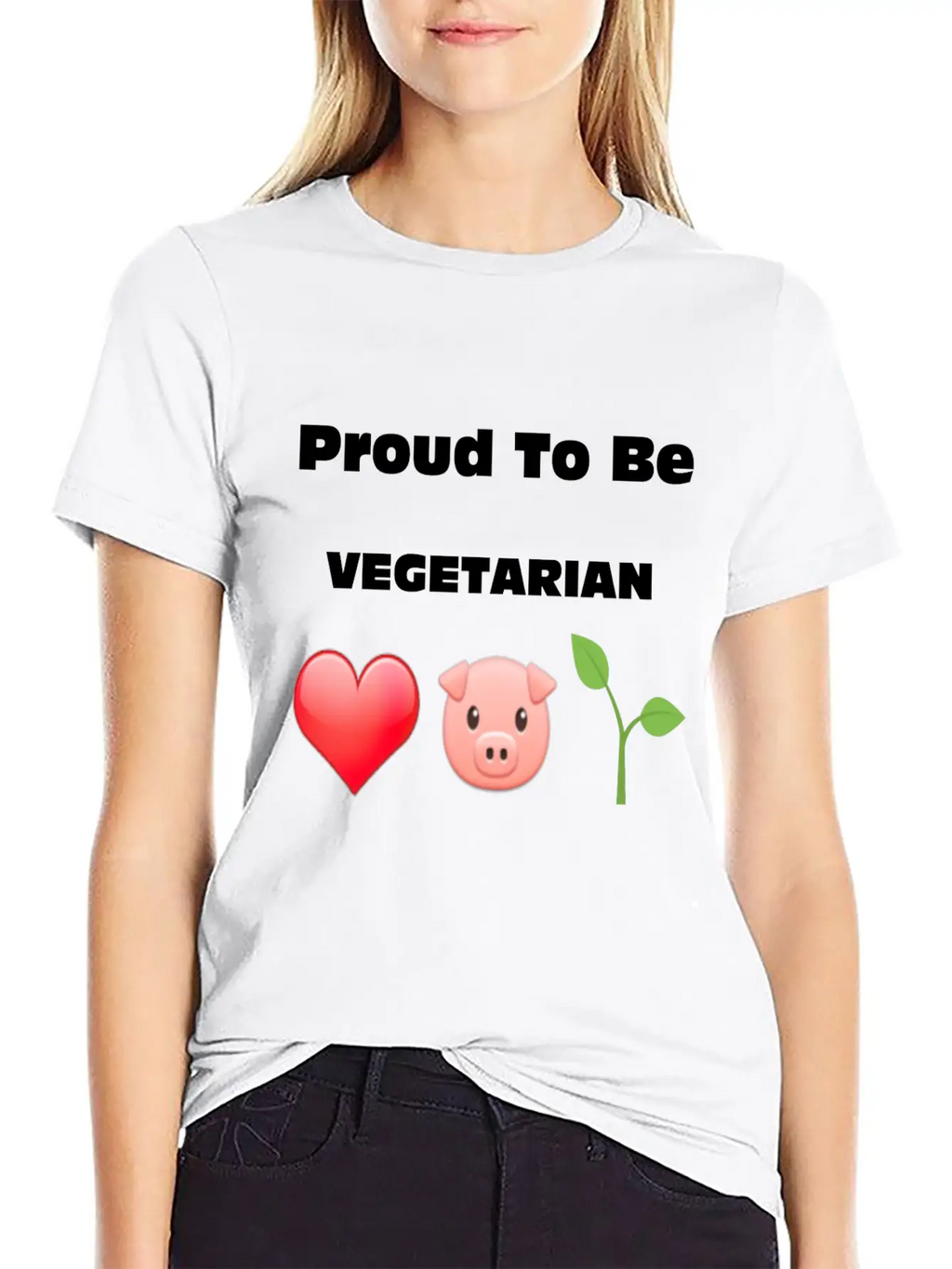 Proud To Be VEGETARIAN Unisex Casual T-Shirt – Clean Design For Daily Comfort