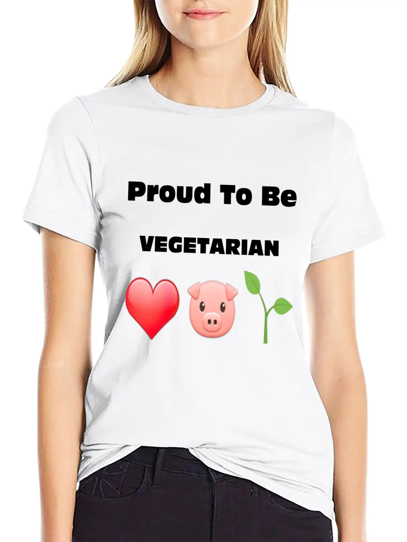 Proud To Be VEGETARIAN Unisex Casual T-Shirt – Clean Design For Daily Comfort